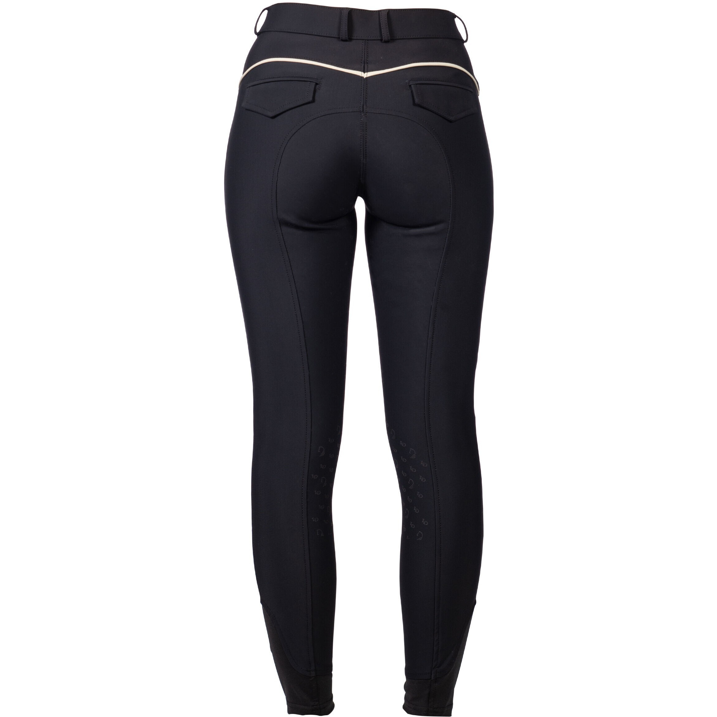Damen Reithose Silikon Kniebesatz LIMONE schwarz