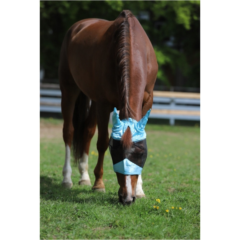 Fliegenmaske light BASICLINE helblau