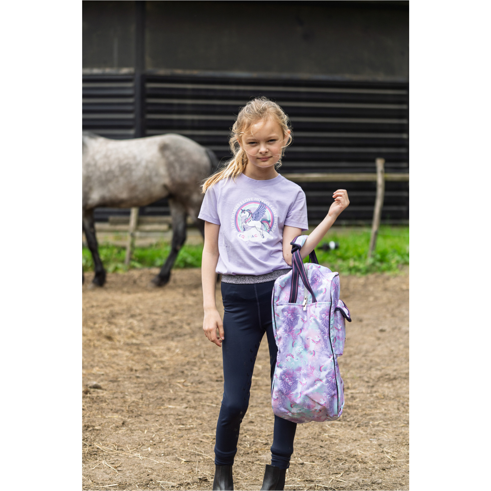 Kinder T-Shirt ANNA lavender