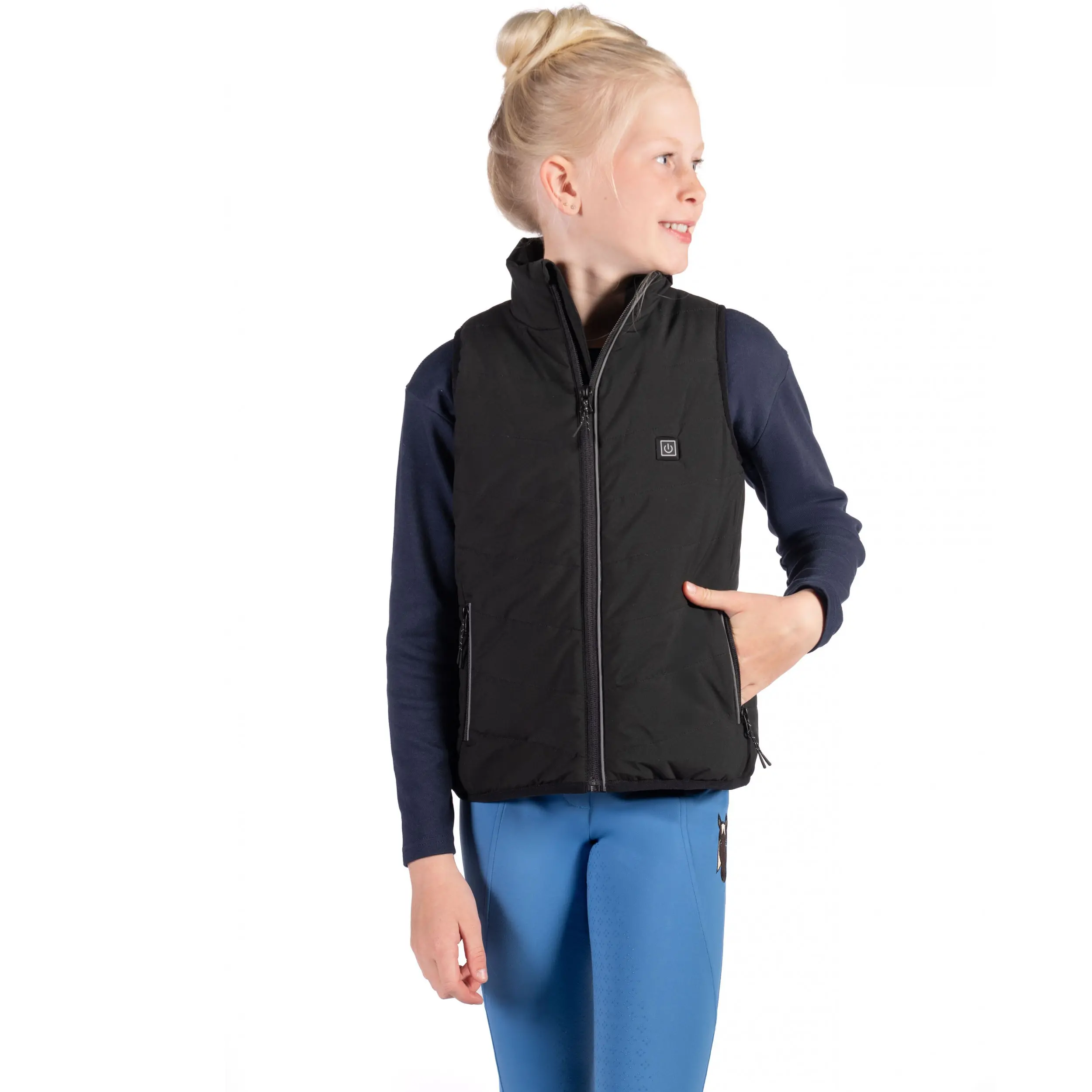 Winter Kinder Heizweste CUDDLE STYLE schwarz