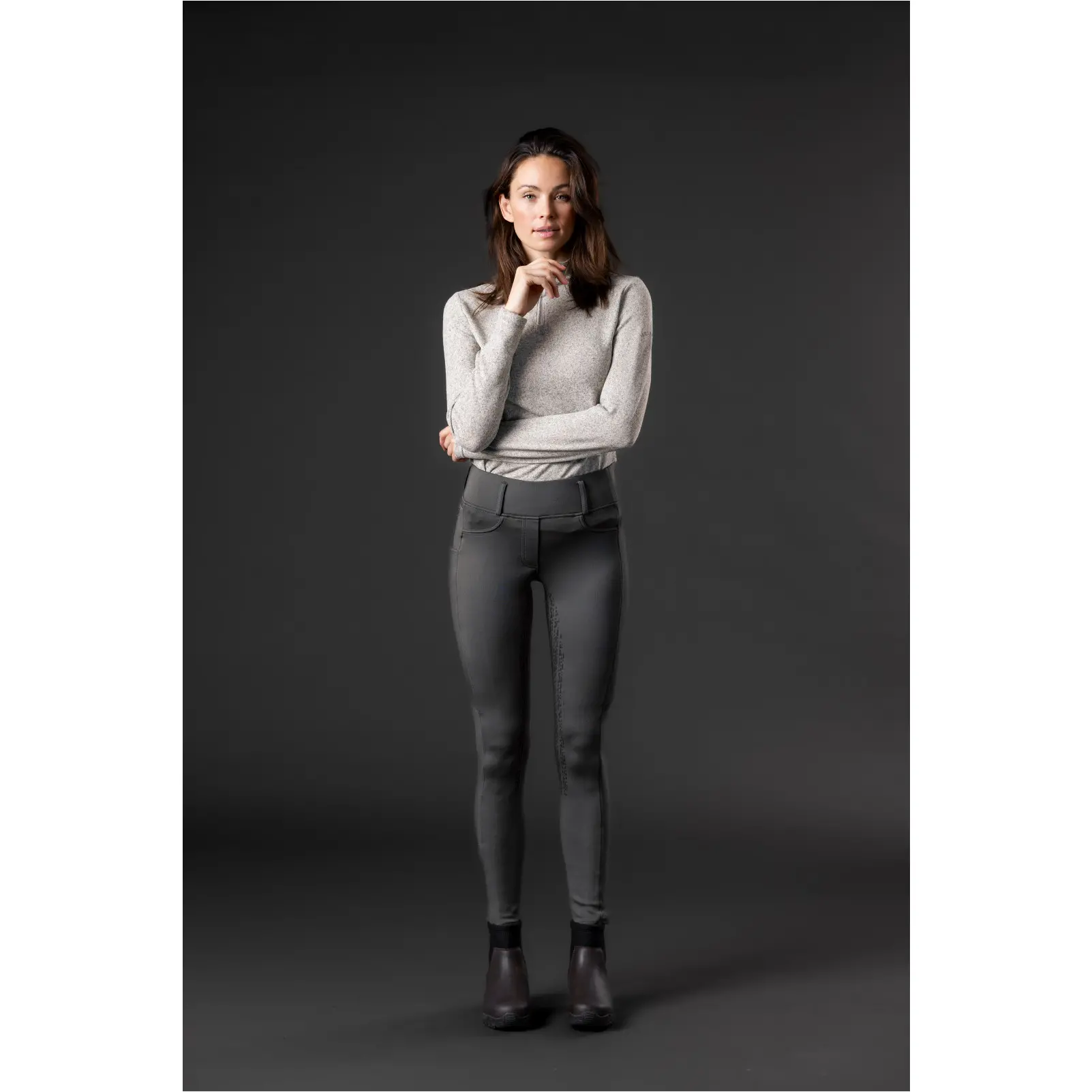 Damen Reitleggings Silikon Vollbesatz SHANNON forest night Damen Reitleggings Silikon Vollbesatz SHANNON forest night