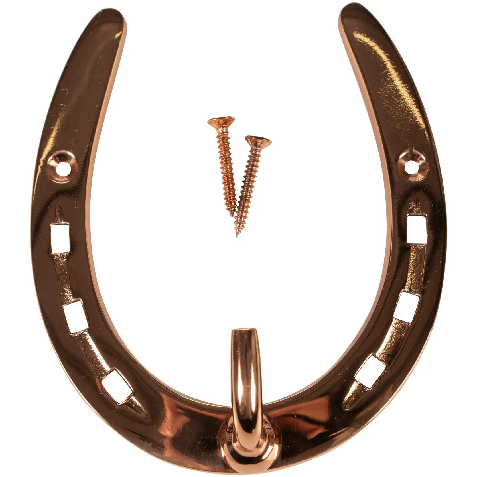Halterung aus Messing HUFEISEN kupfer