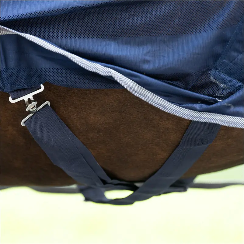 Fliegendecke STRIPE marine/grau