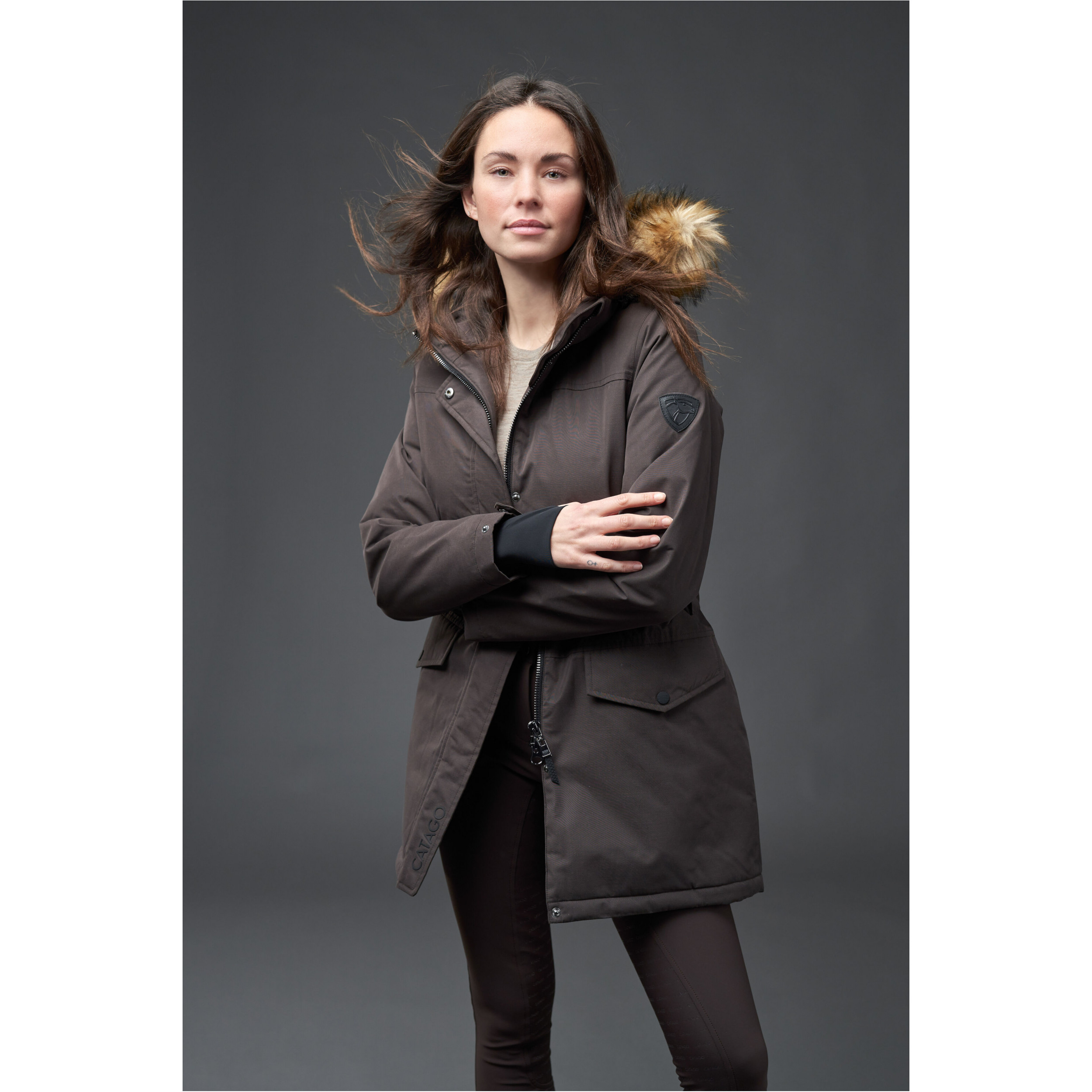 Damen Winterreitmantel AMY after dark