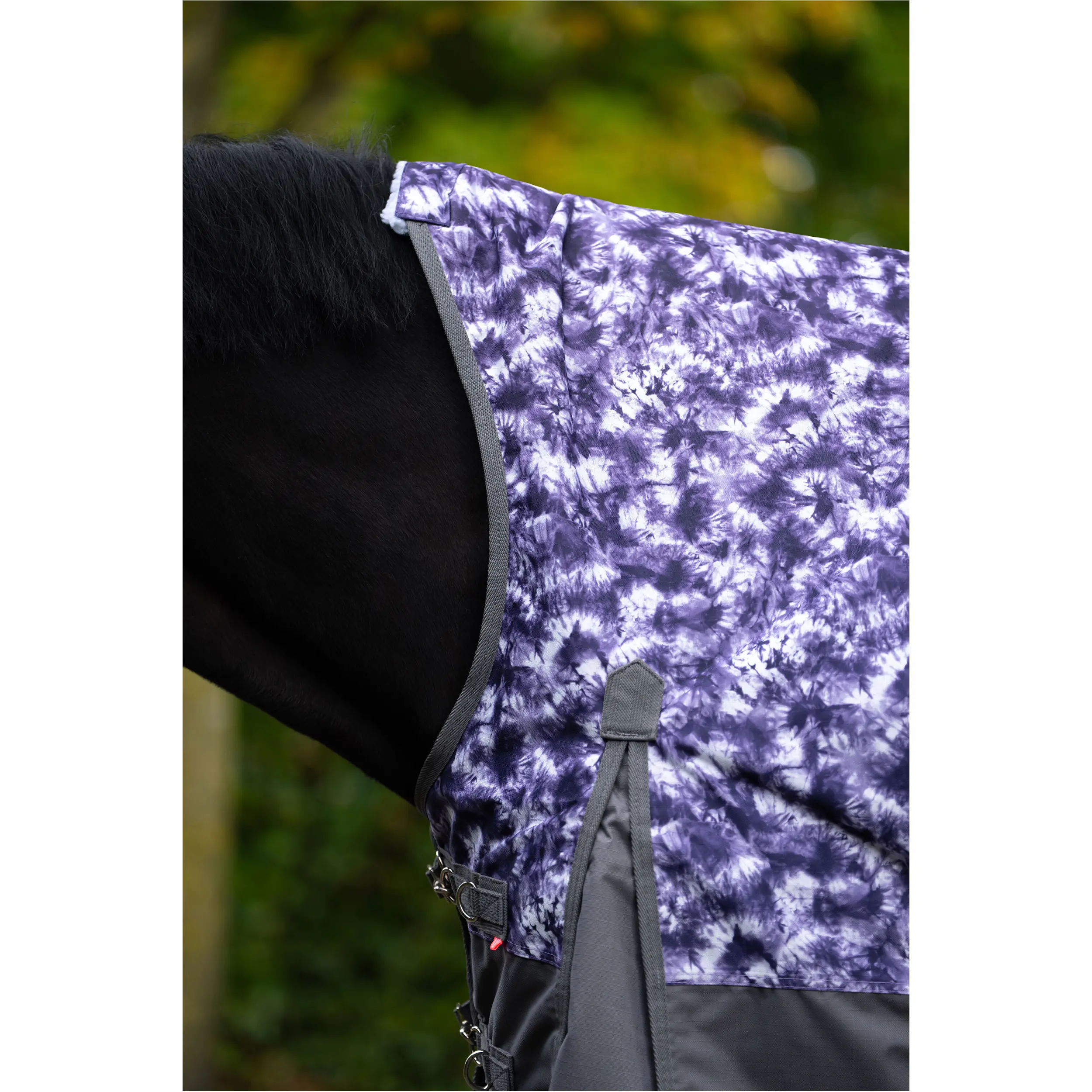Outdoordecke High Neck 600D IRHCustomized purple check/grey