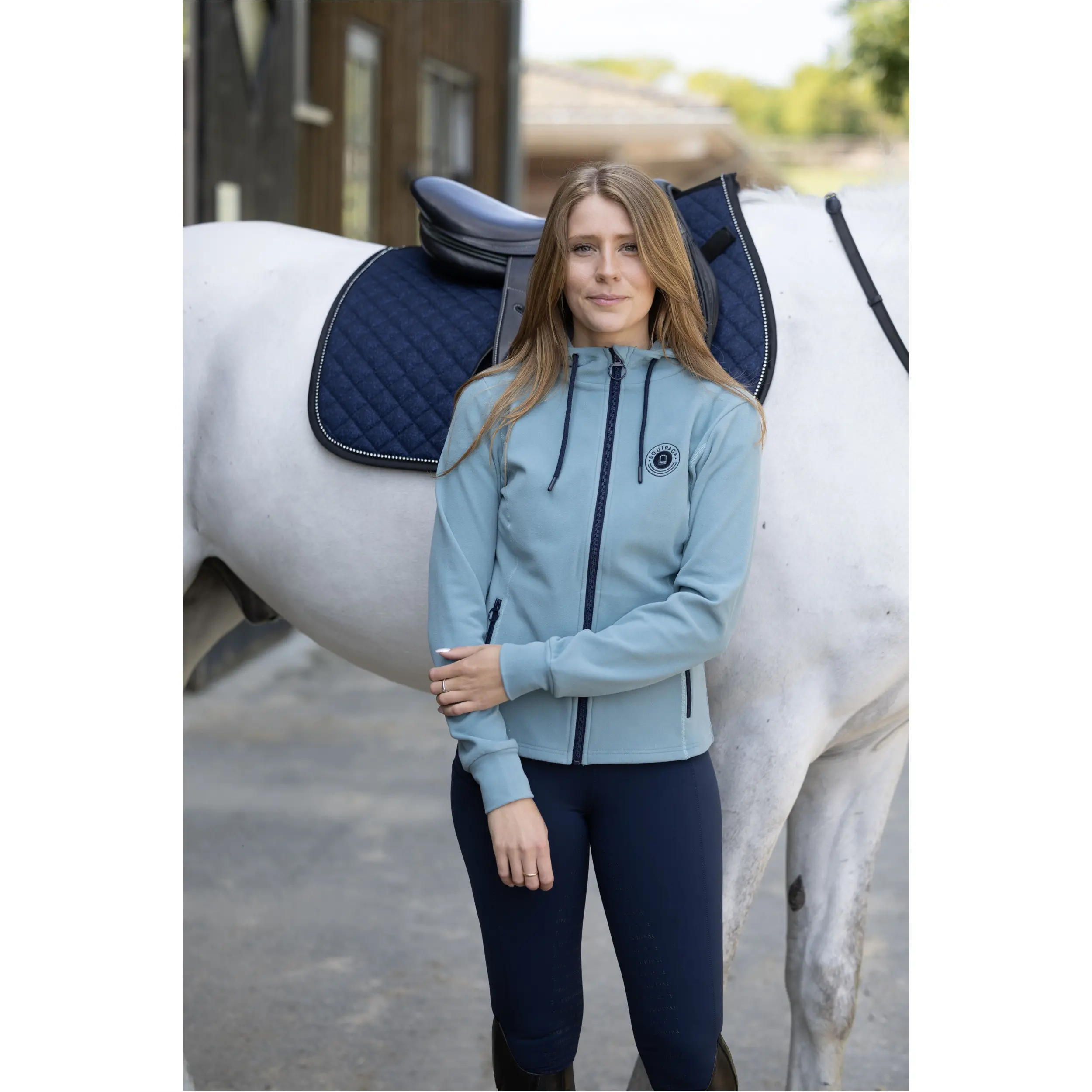 Damen Hoodie mit Reißverschluss ABIGAIL arctic