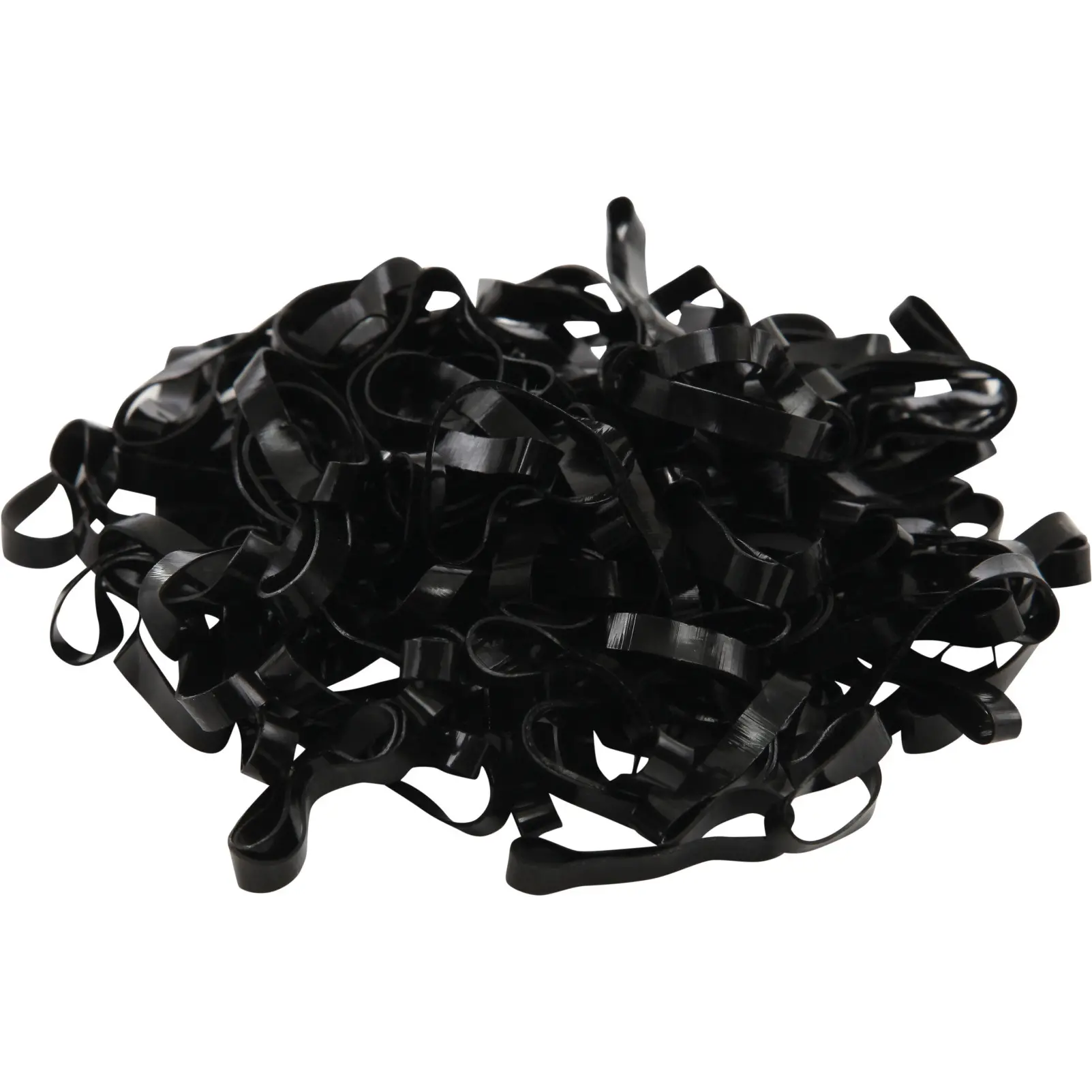 Einflechtgummis aus Silikon (1500 Stk.) schwarz