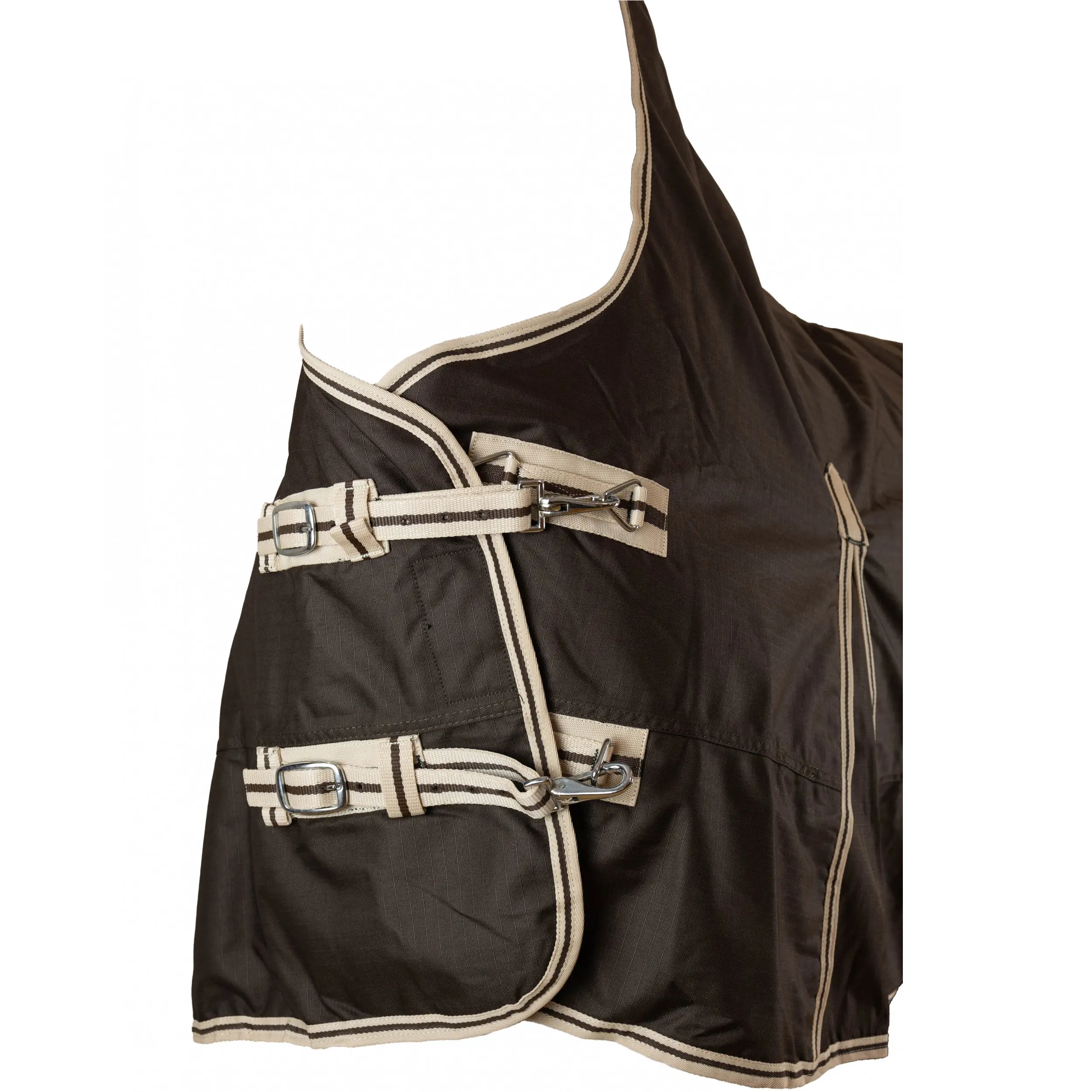 Winterdecke High Neck 300g Füllung 600D BASICLINE dunkelbraun Winterdecke High Neck 300g Füllung 600D BASICLINE dunkelbraun