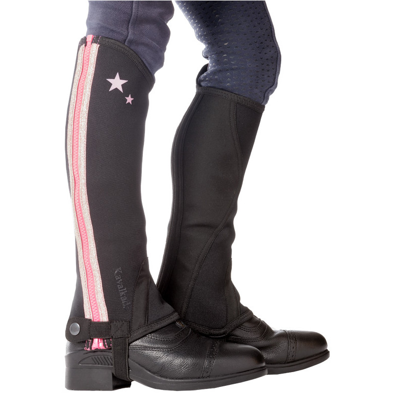 Minichaps LOTTA KIDS Vegan schwarz/pink Minichaps LOTTA KIDS Vegan schwarz/pink