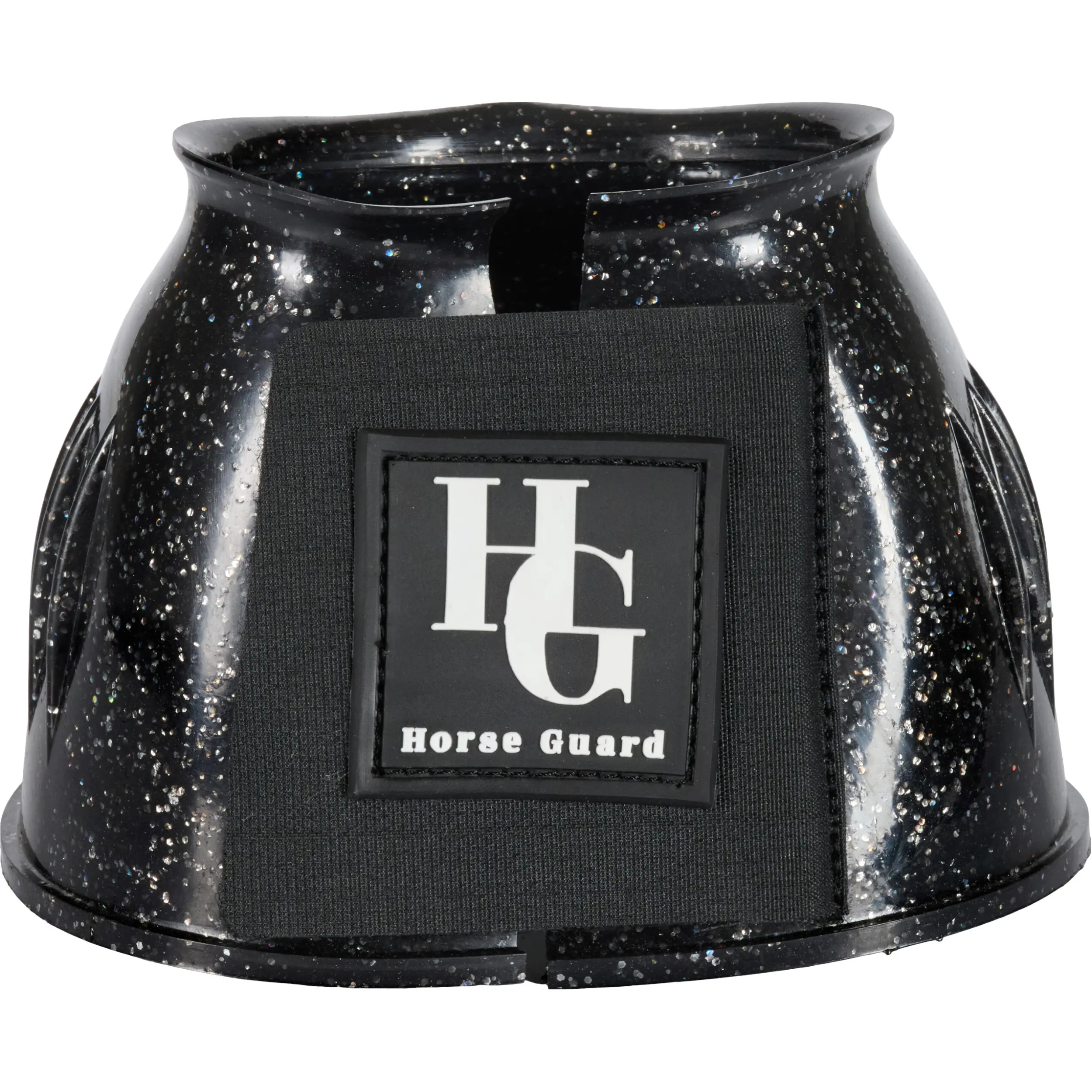 Gummihufglocken TEXAS GLITTER schwarz