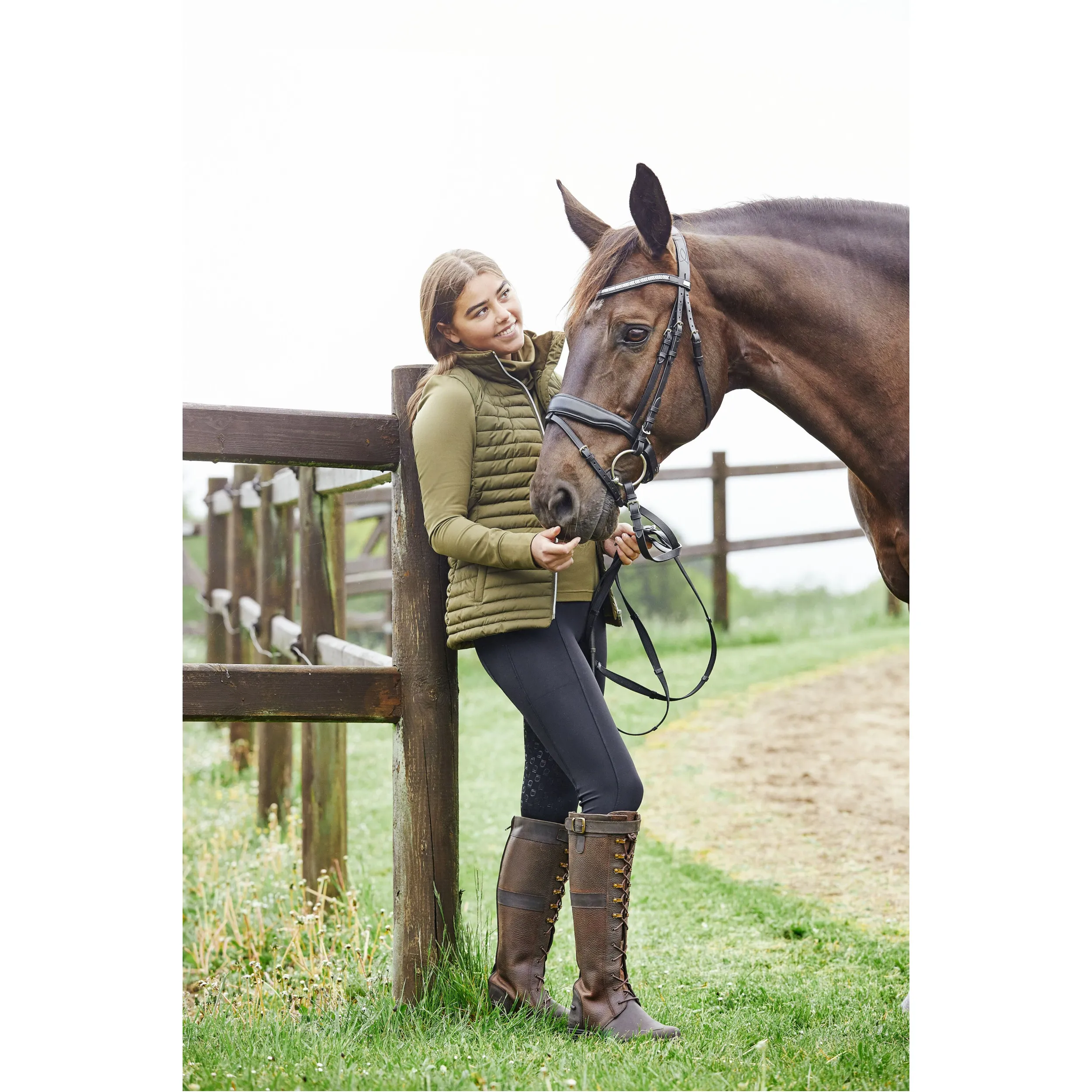 Damen Reitleggings Silikon Vollbesatz DALENA schwarz