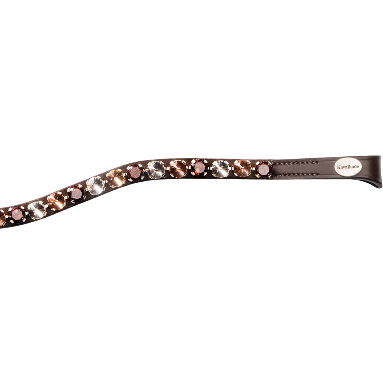 Stirnband BURGUNDY braun/bordeaux/rosé