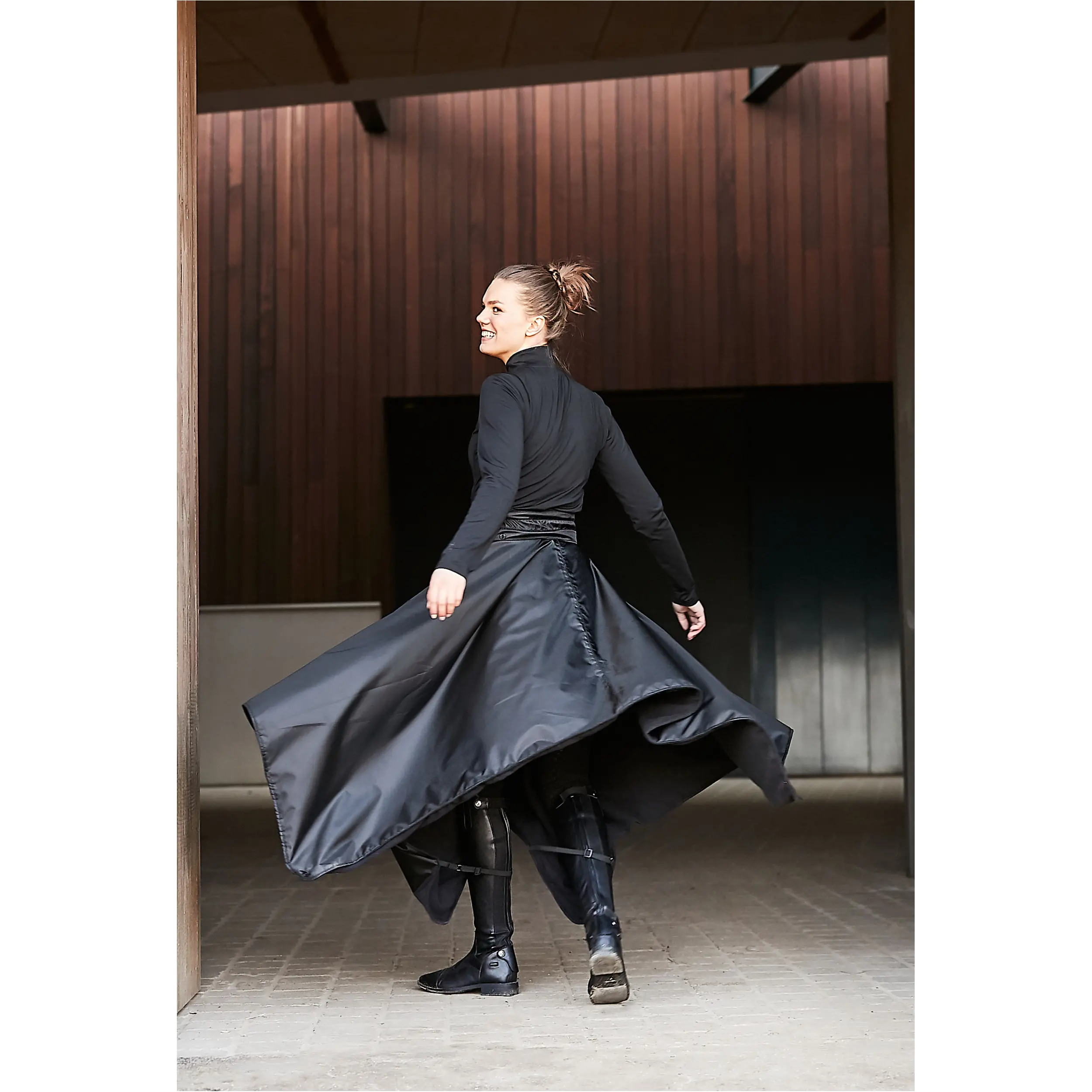 Winter Damen Reitrock LAURIE schwarz