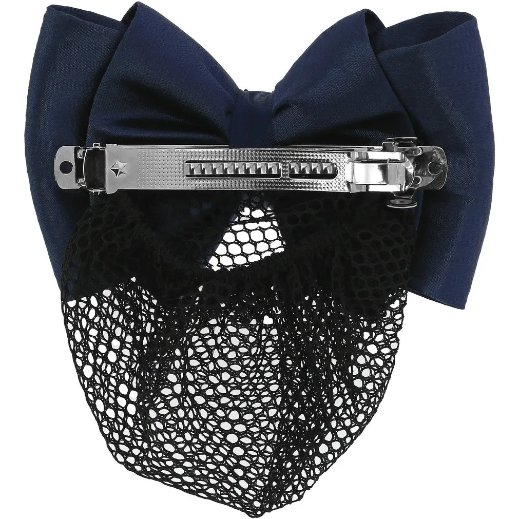 Haarnetz-Haarspange mit Strass marineblau