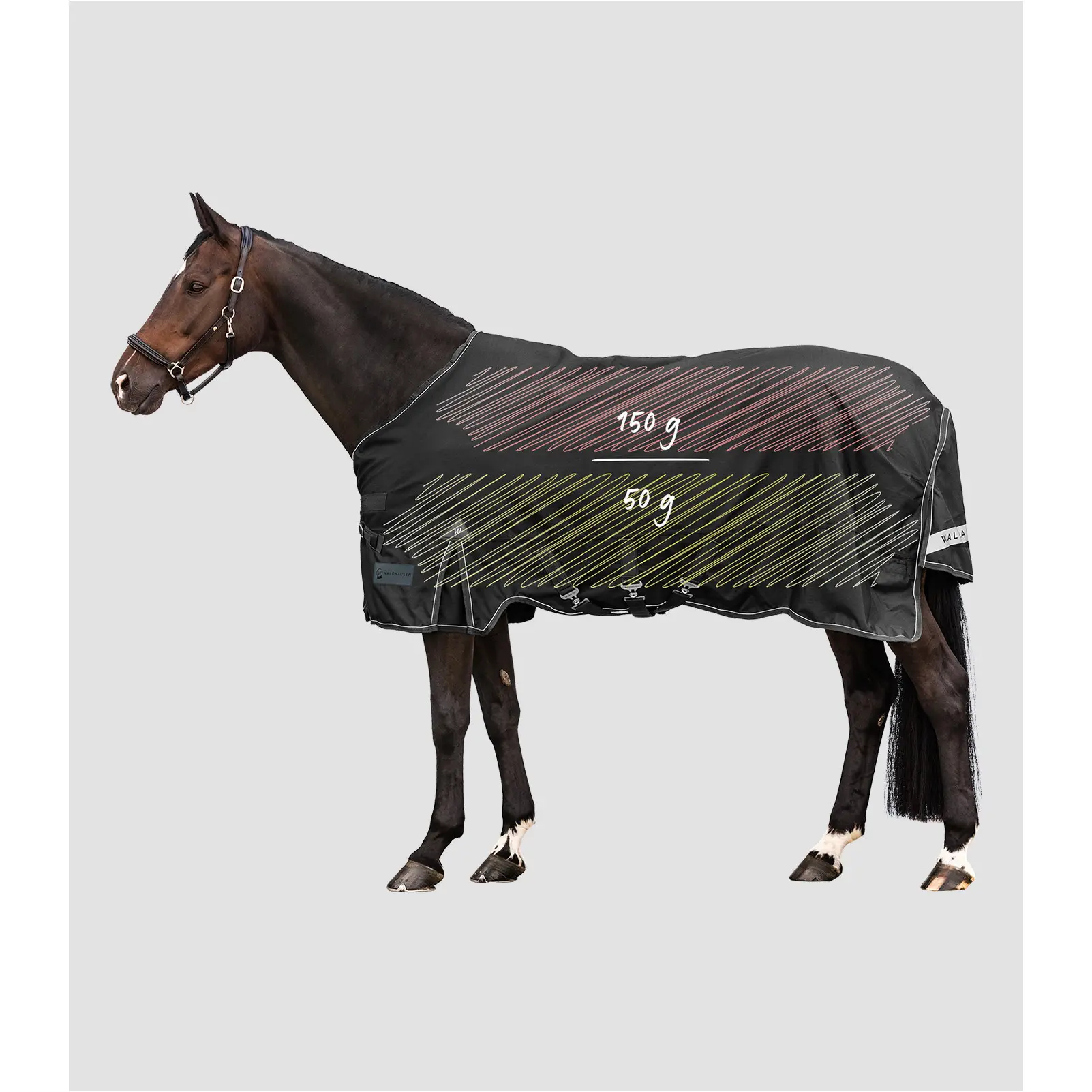 Outdoordecke Multi-Layer 150g/50g Füllung 1200D SCANDIC schwarz