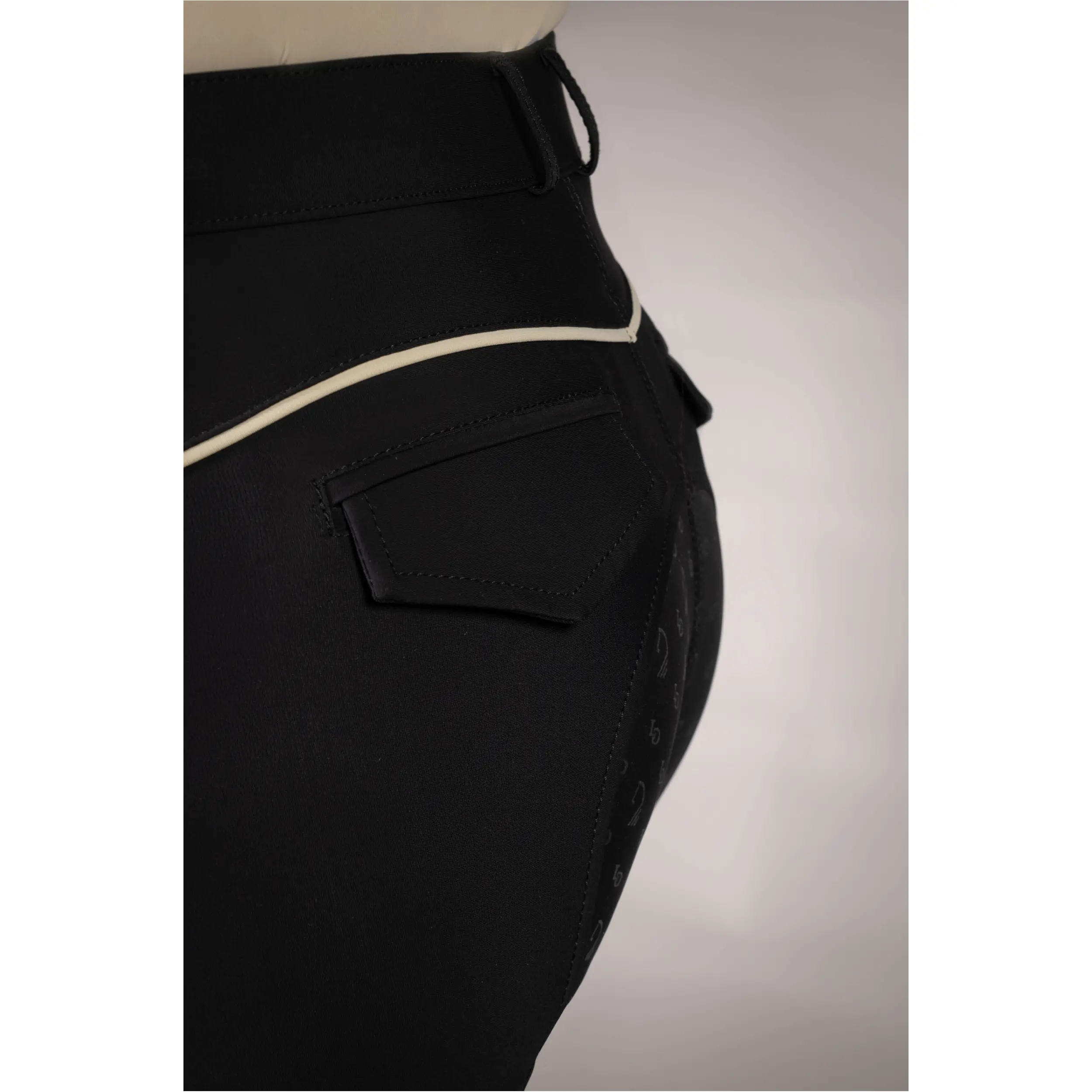 Damen Reithose Silikon Vollbesatz LIMONE schwarz