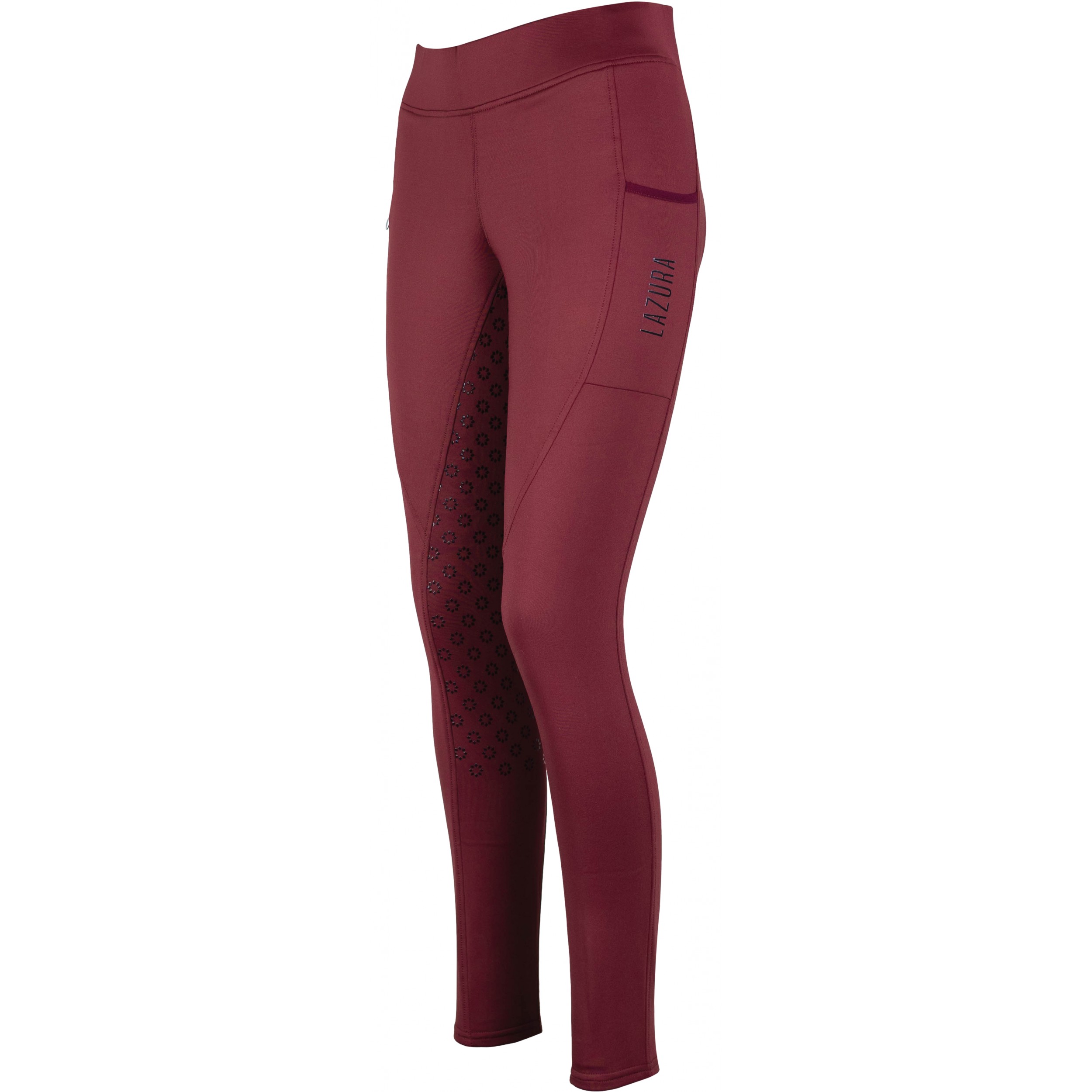Winter Damen Reitleggings Silikon Vollbesatz THEA merlot Winter Damen Reitleggings Silikon Vollbesatz THEA merlot