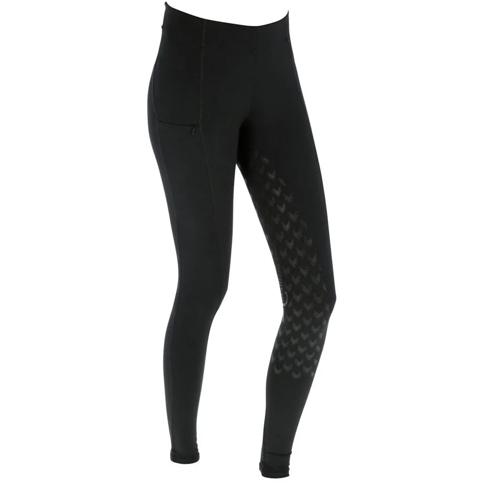 Damen Reitleggings Silikon Vollbesatz EQUONA schwarz