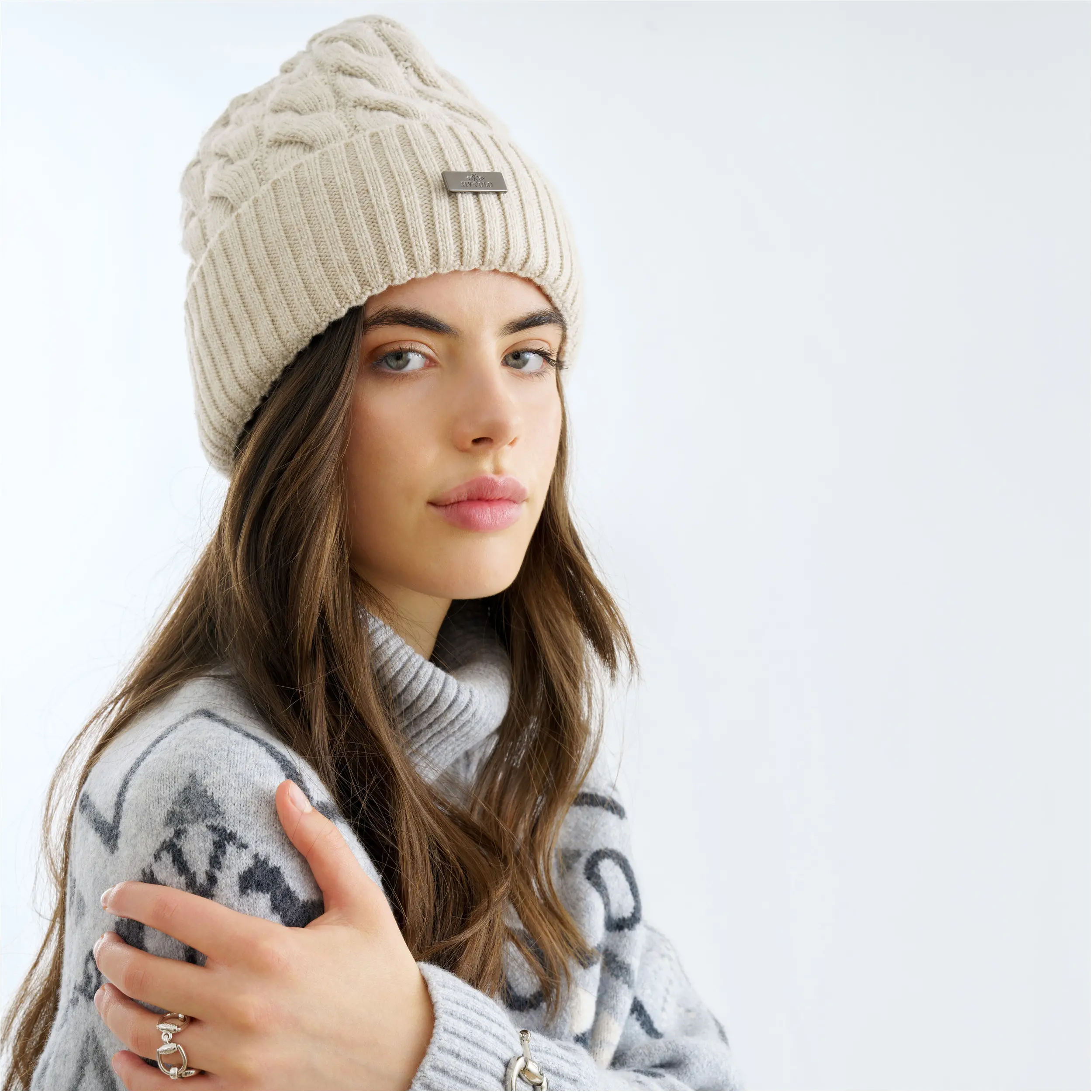 Damen Beanie HVPClaire ivory