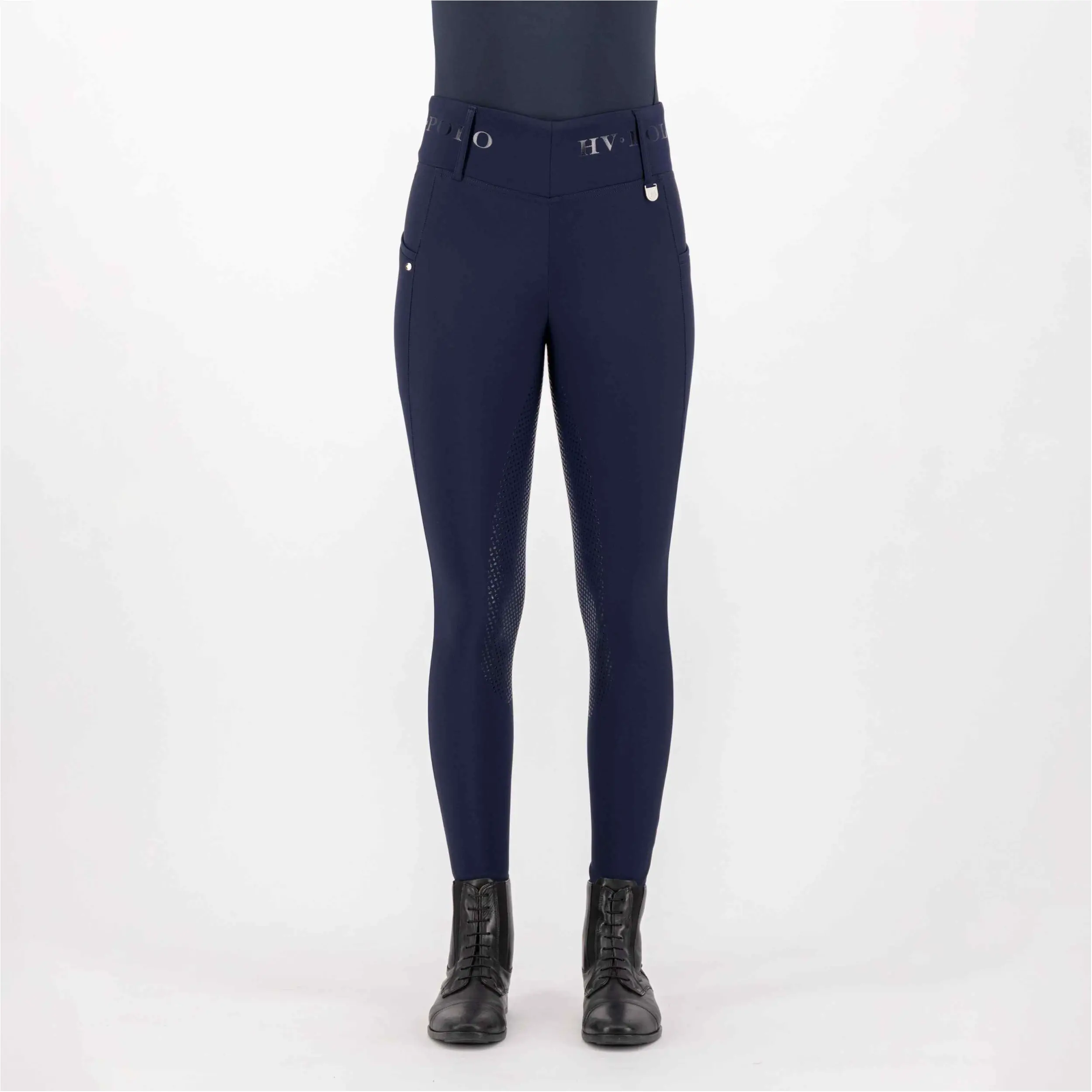 Kinder Reitleggings HVPFavourite FullGrip navy