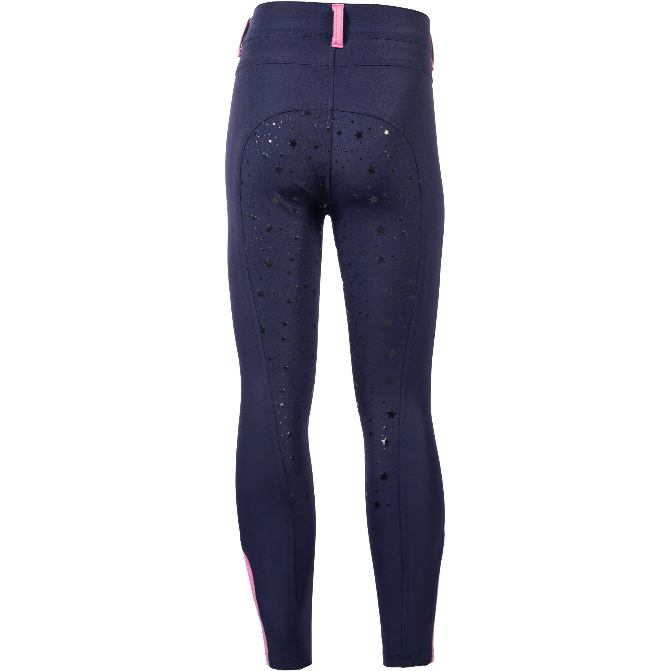 Kinder Reitleggings Silikon Vollbesatz PONY DREAM II dunkelblau