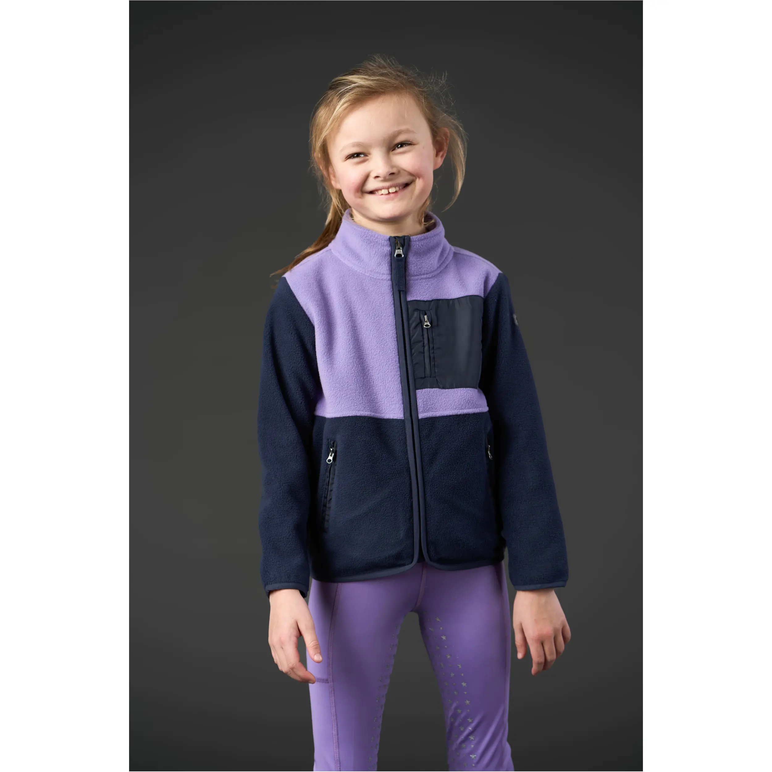 Kinder Fleecejacke ALLISON aster purple