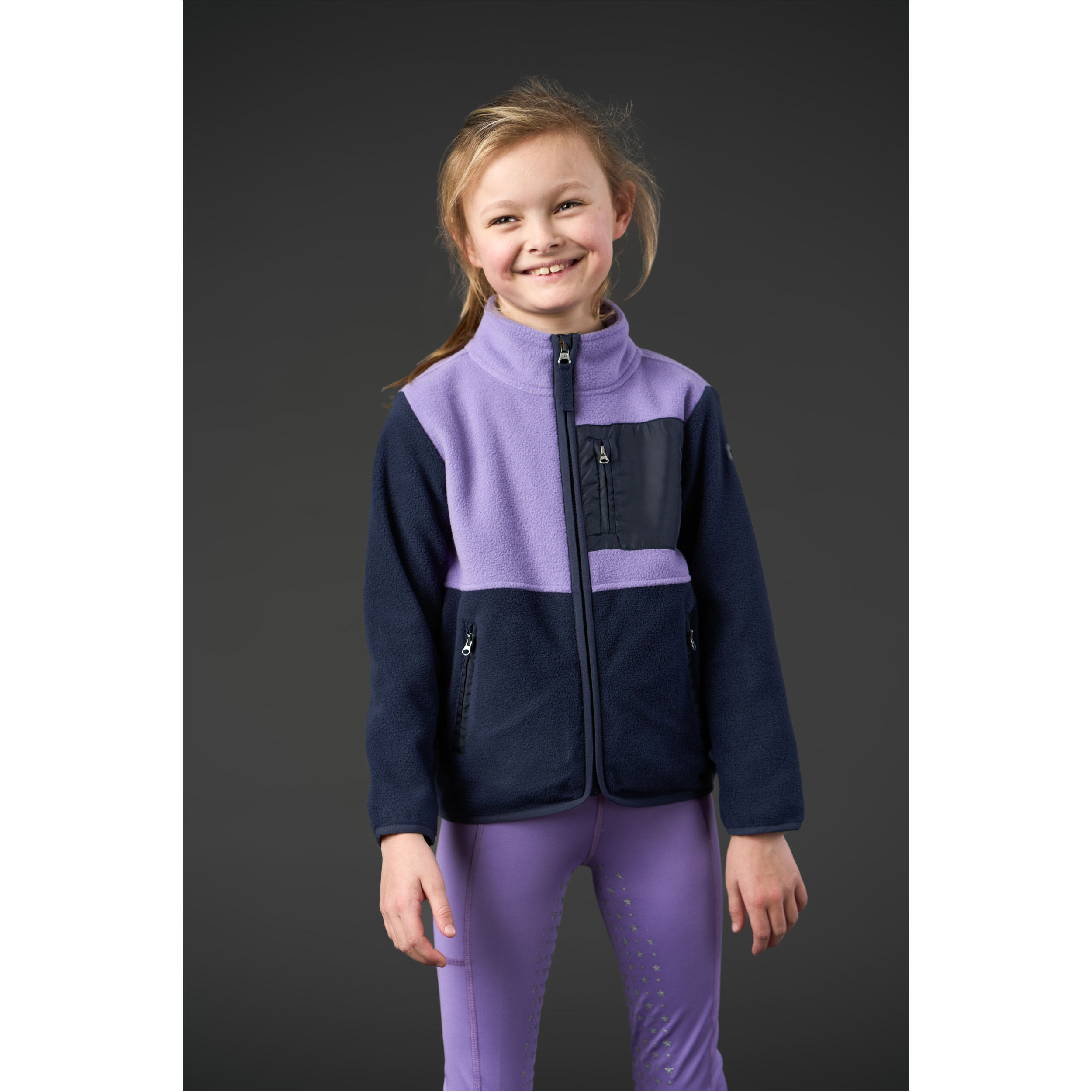 Kinder Fleecejacke ALLISON aster purple Kinder Fleecejacke ALLISON aster purple