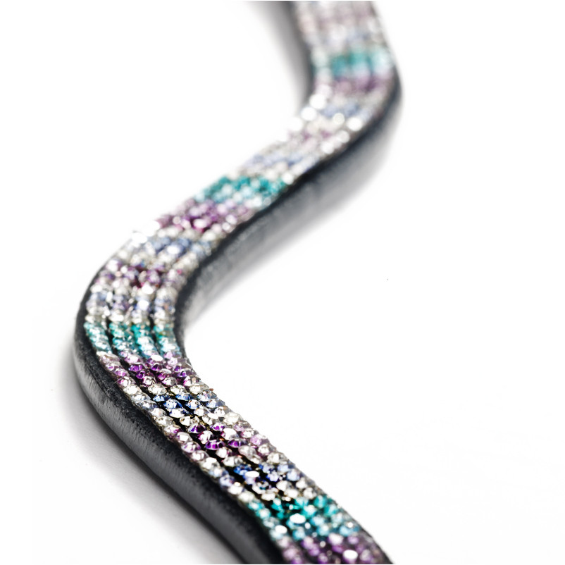 Stirnband BUTTON schwarz/pink/türkis