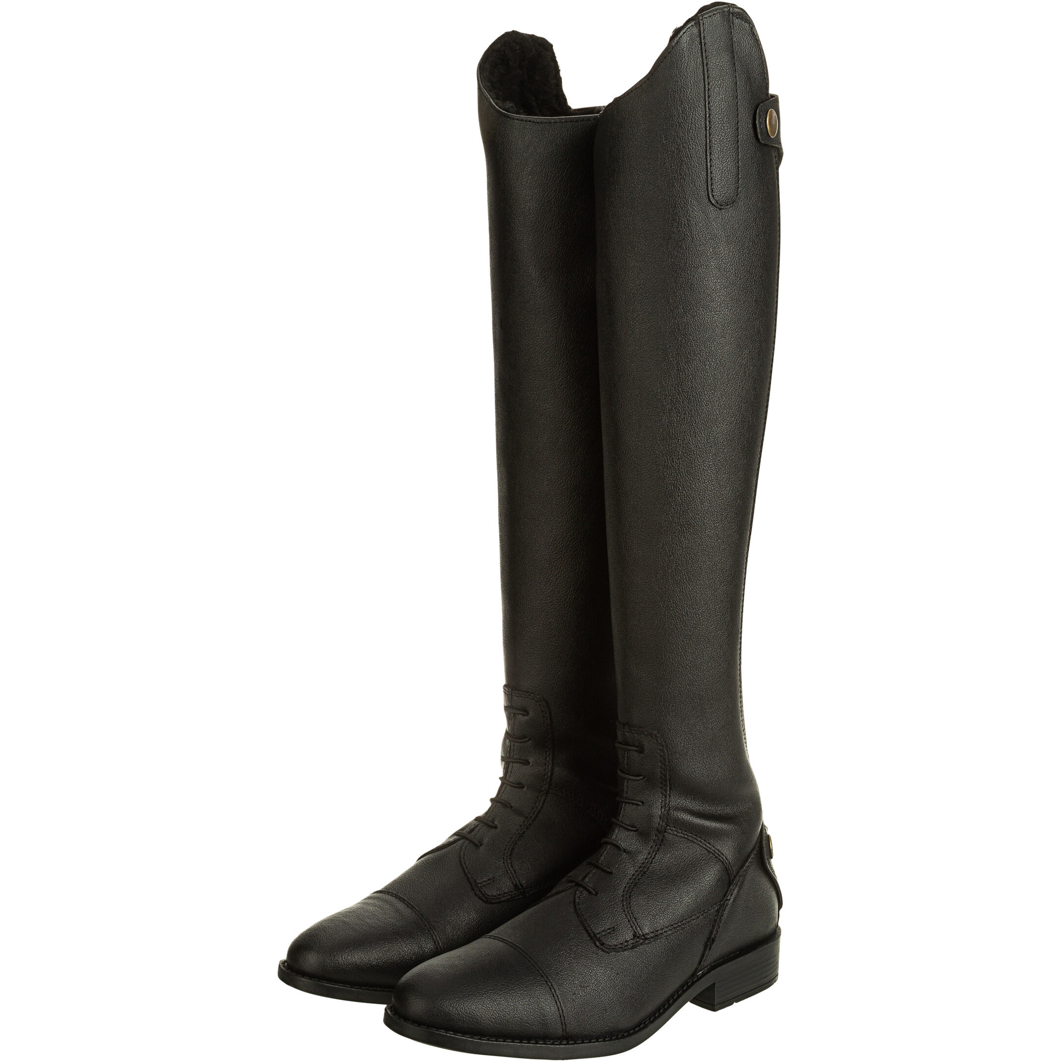 Winter Damen Reitstiefel CALGARY Kunstleder schwarz