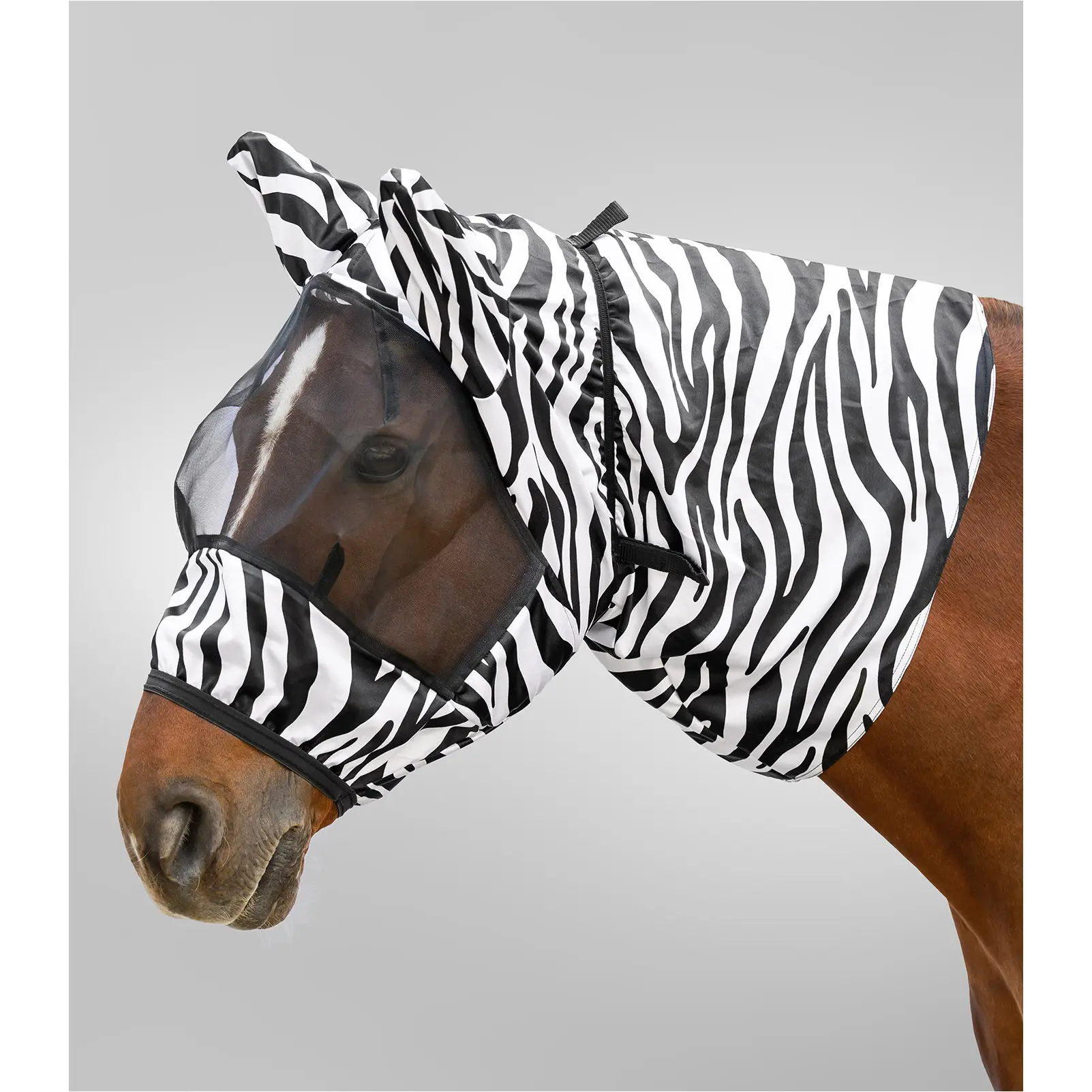 Ekzemer Fliegenmaske ZEBRA schwarz/weiß