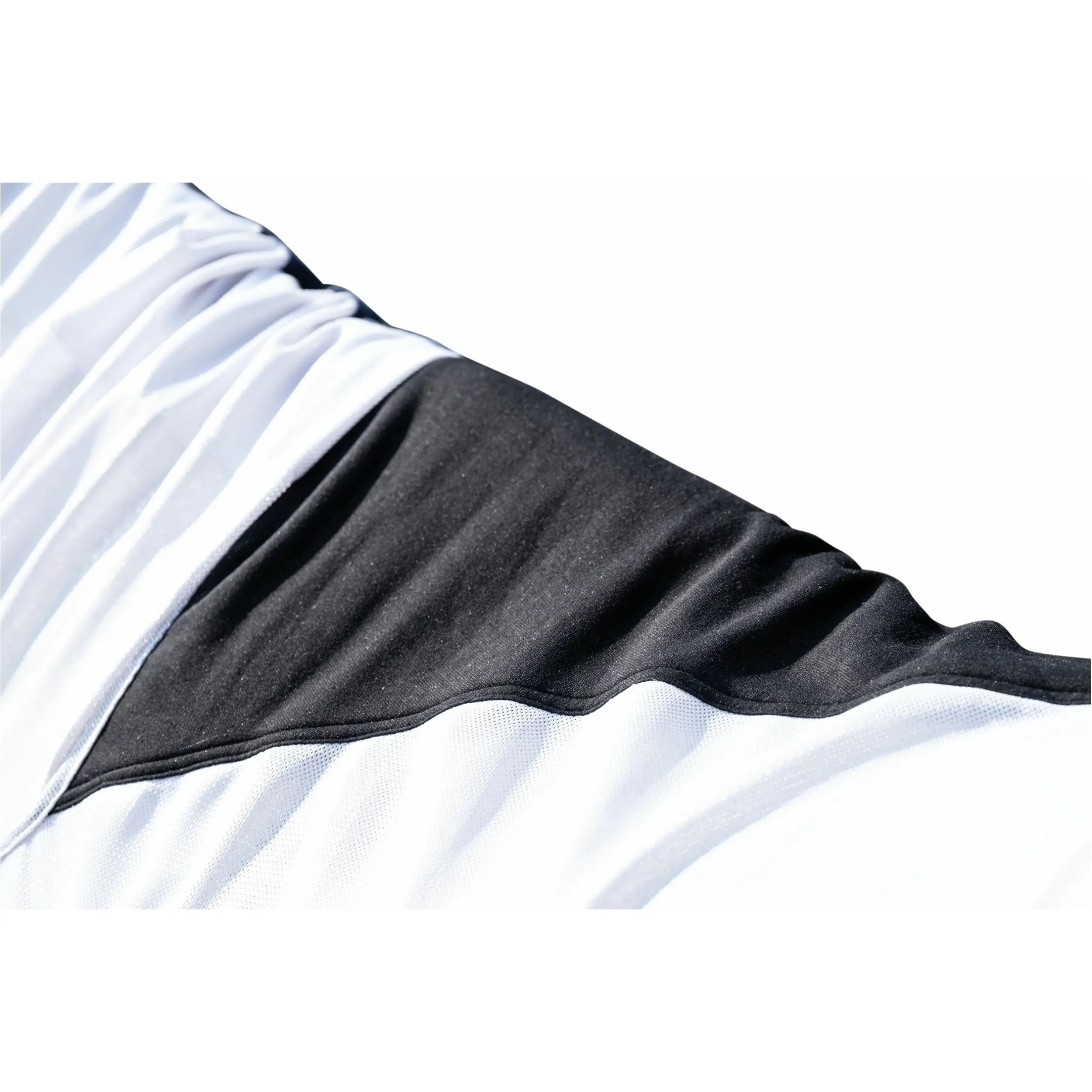 Fliegendecke mit Halsteil STRONG blau/weiß/grau