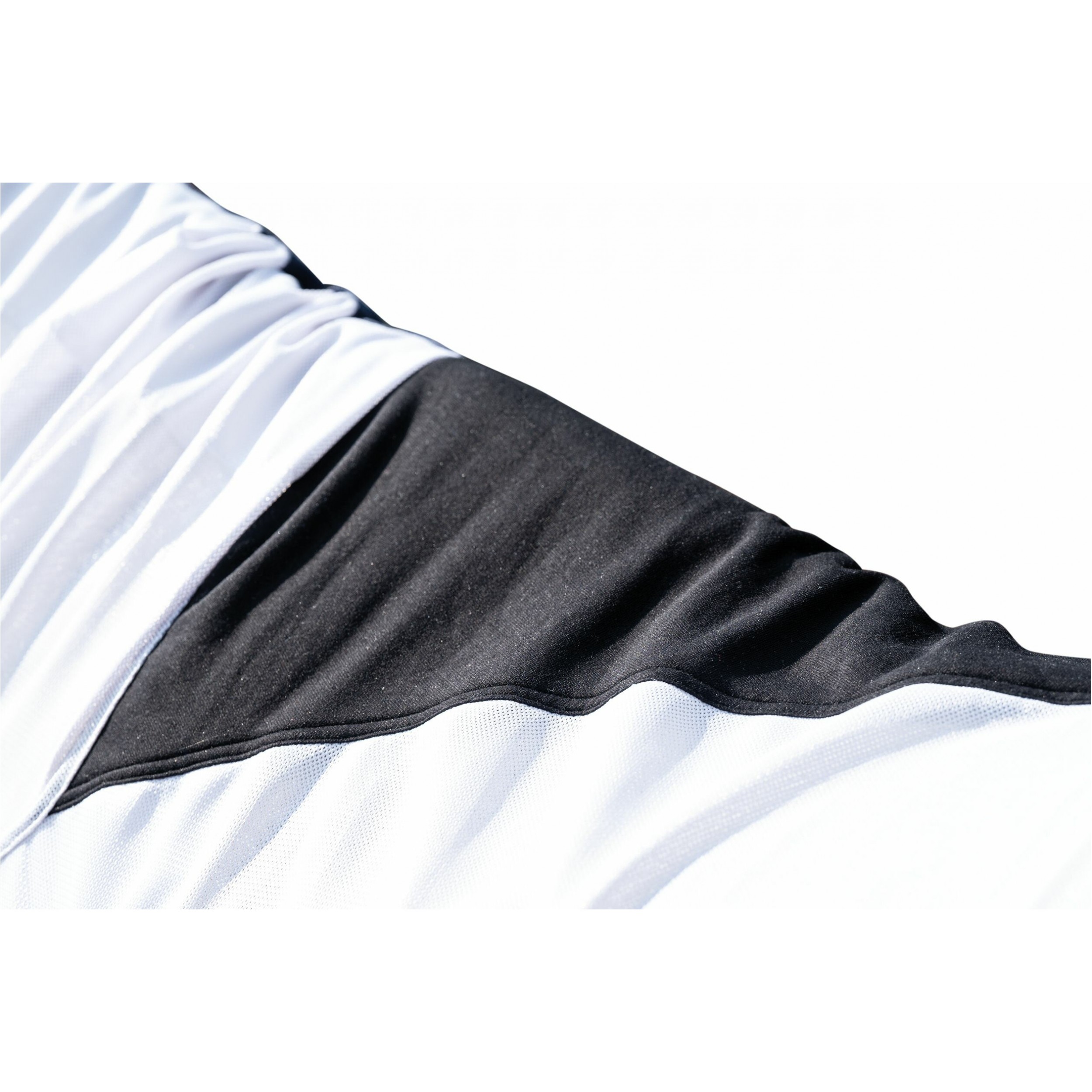 Fliegendecke mit Halsteil STRONG blau/weiß/grau