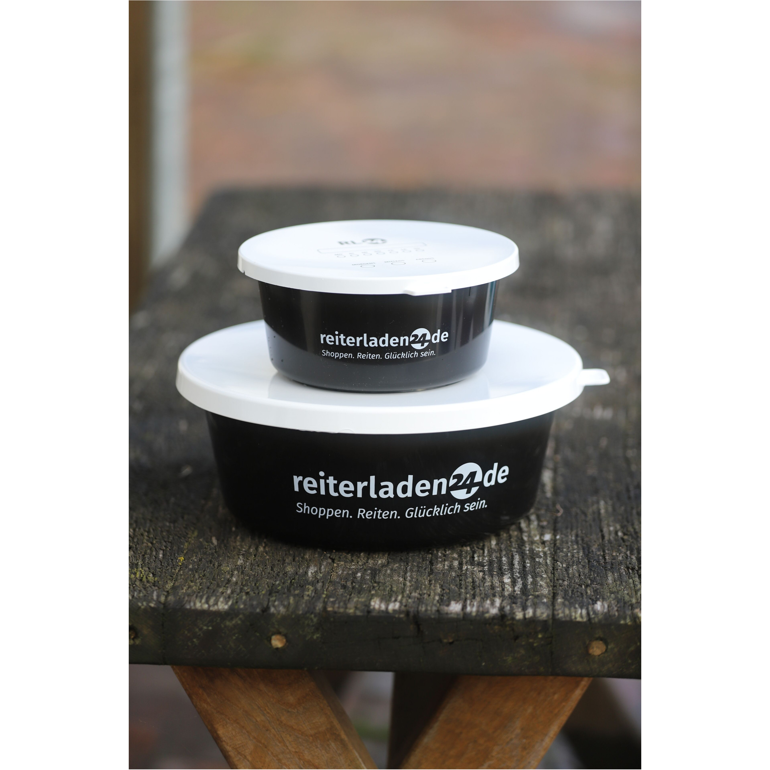 Müslischalen-Set (2+6 Liter) mit Deckel schwarz