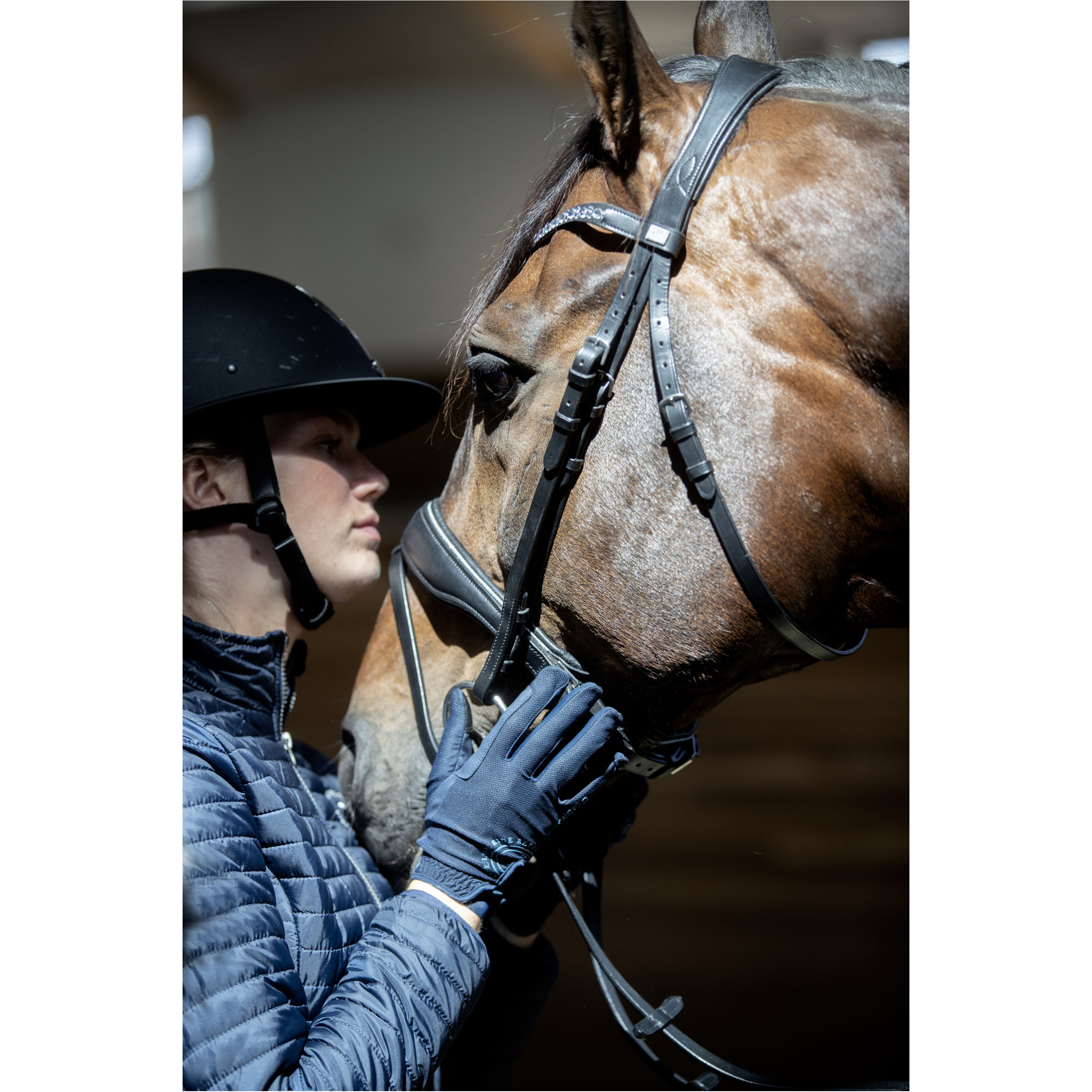 Kinder Reithandschuhe TERINA MESH marine