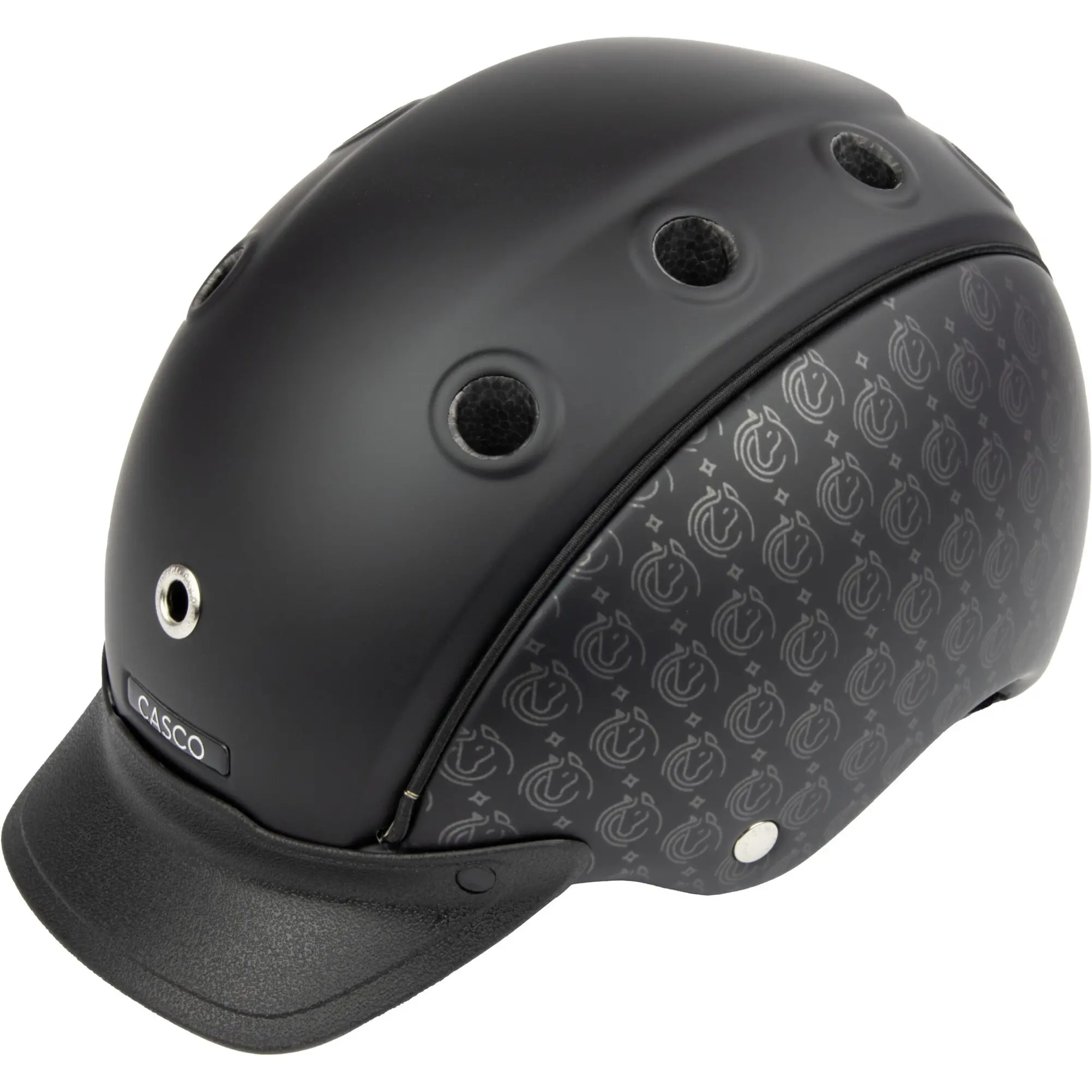 Kinder Reit-, Fahrrad- und Skihelm CHOICE Starlit schwarz print S (52-56cm)