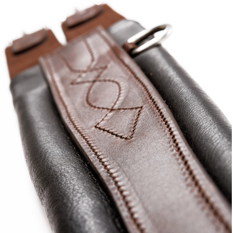 Ledersattelgurt geölt mit Elast CLASSIC braun/schwarz Ledersattelgurt geölt mit Elast CLASSIC braun/schwarz