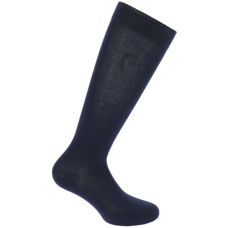 Reitsocken LOGO marineblau