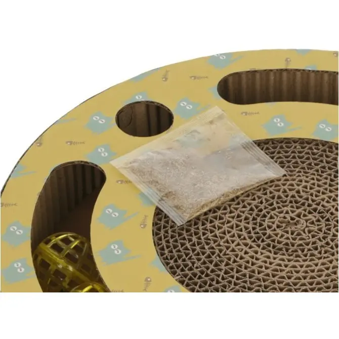 Katzenkratzbrett JOKEY aus Pappe gelb 34x5,5cm