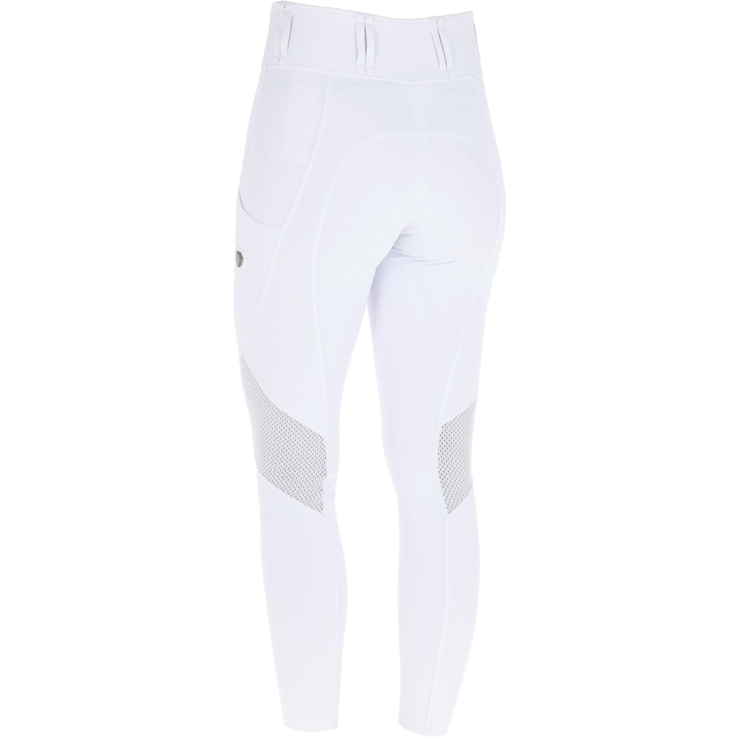 Damen Reitleggings Silikon Vollbesatz Mesh F/S 2026 white