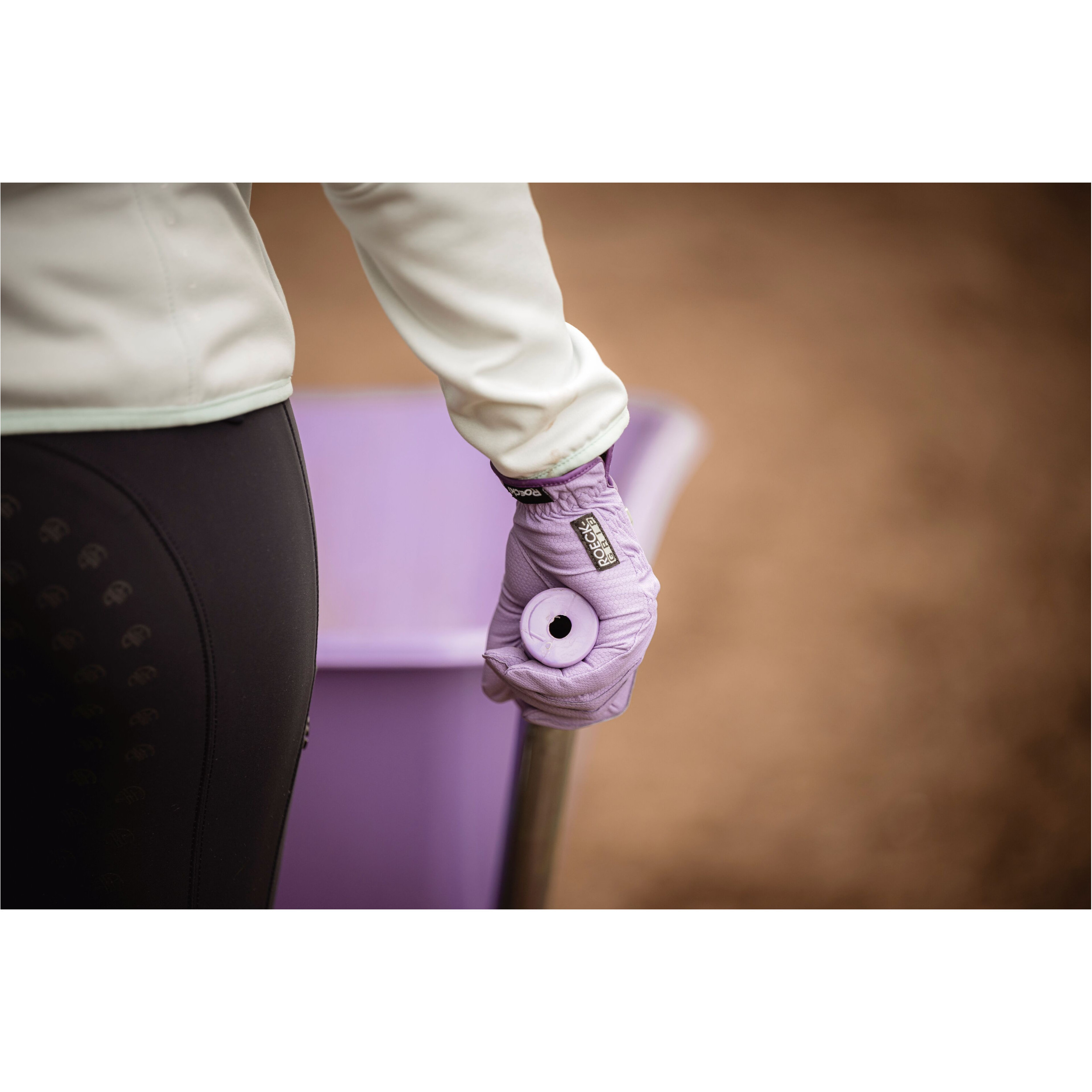 Damen Reithandschuhe LONA viola