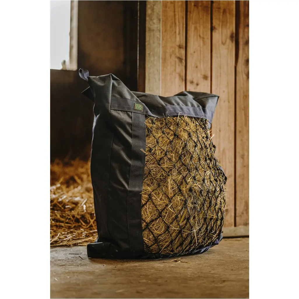 Heunetz-Tasche mit Klettverschluss marineblau