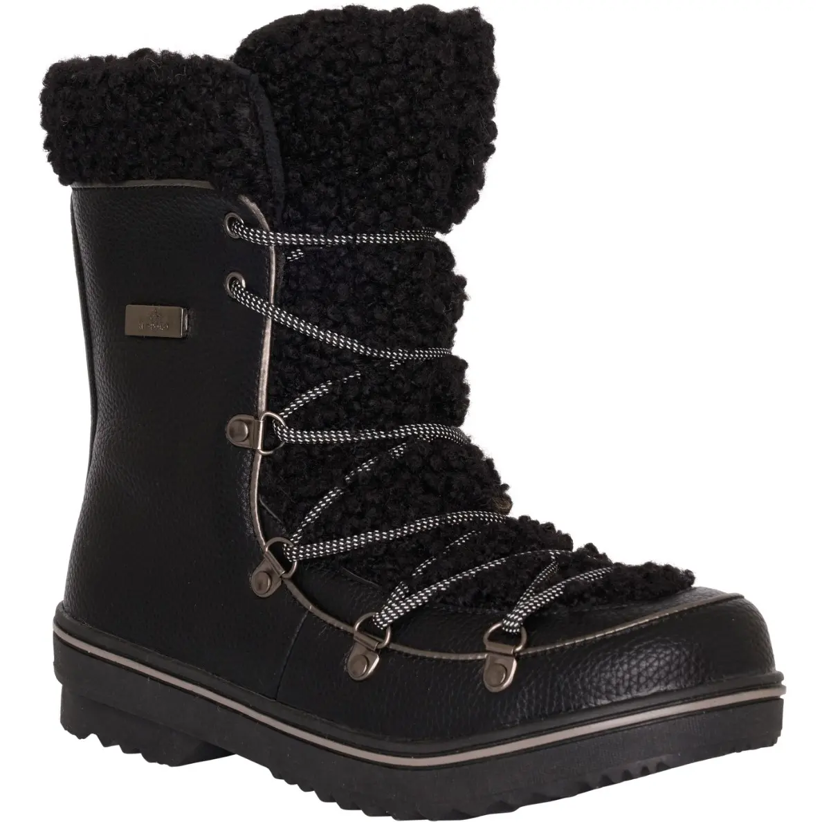 Winter Damen Stiefel HVPGlasynn Sherpa schwarz
