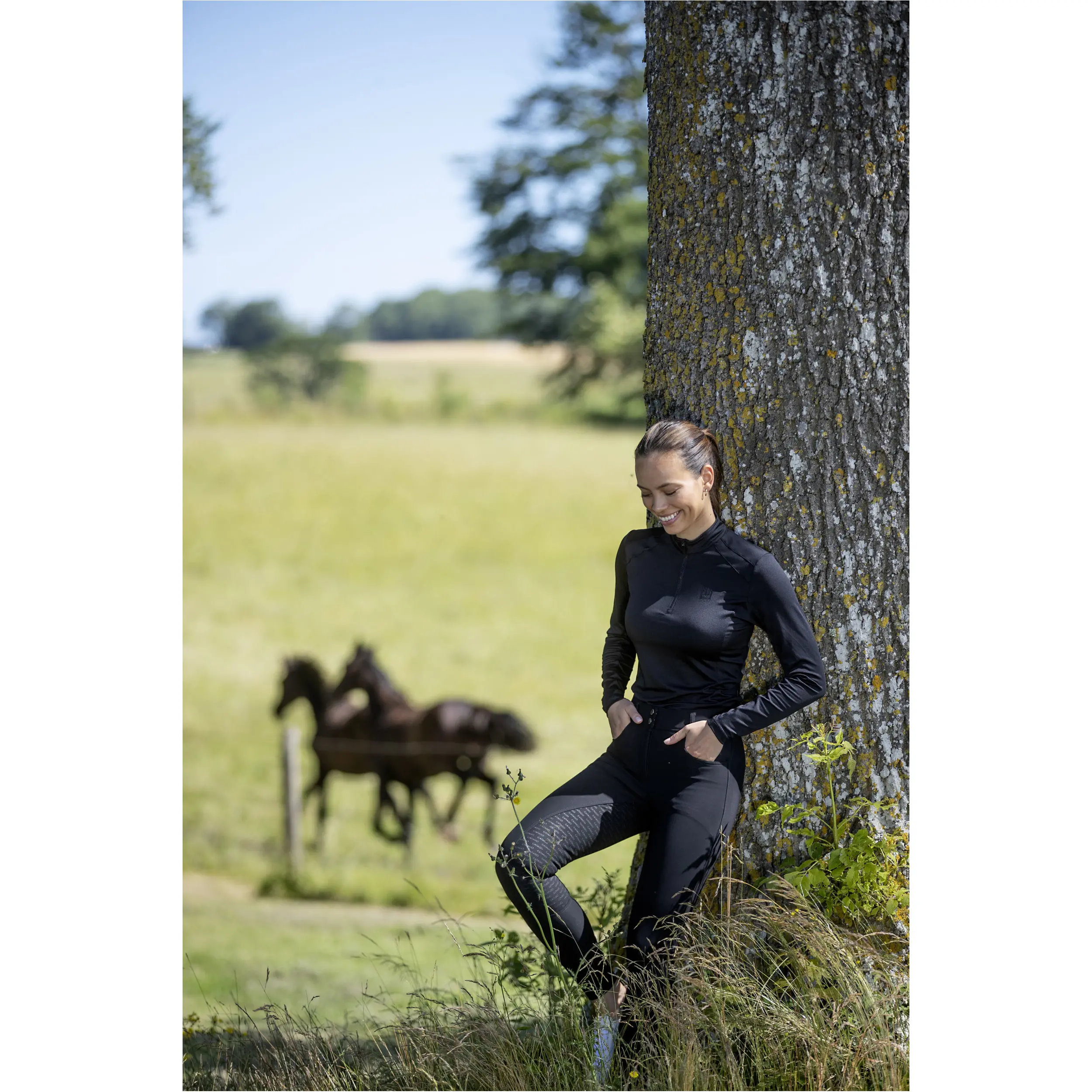 Damen Funktionsshirt Langarm FIR-Tech schwarz