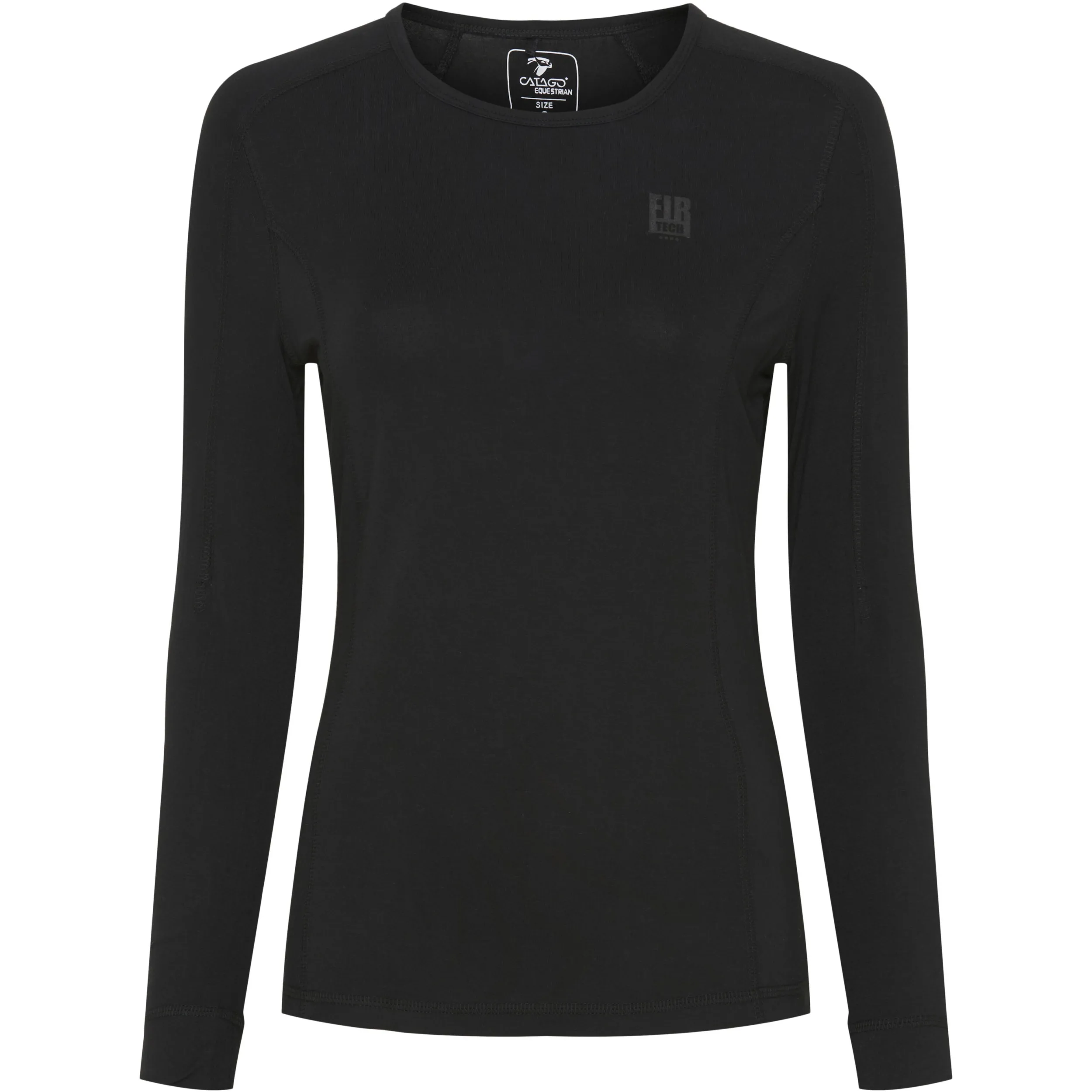 Damen Funktionsshirt Langarm FIR-Tech schwarz