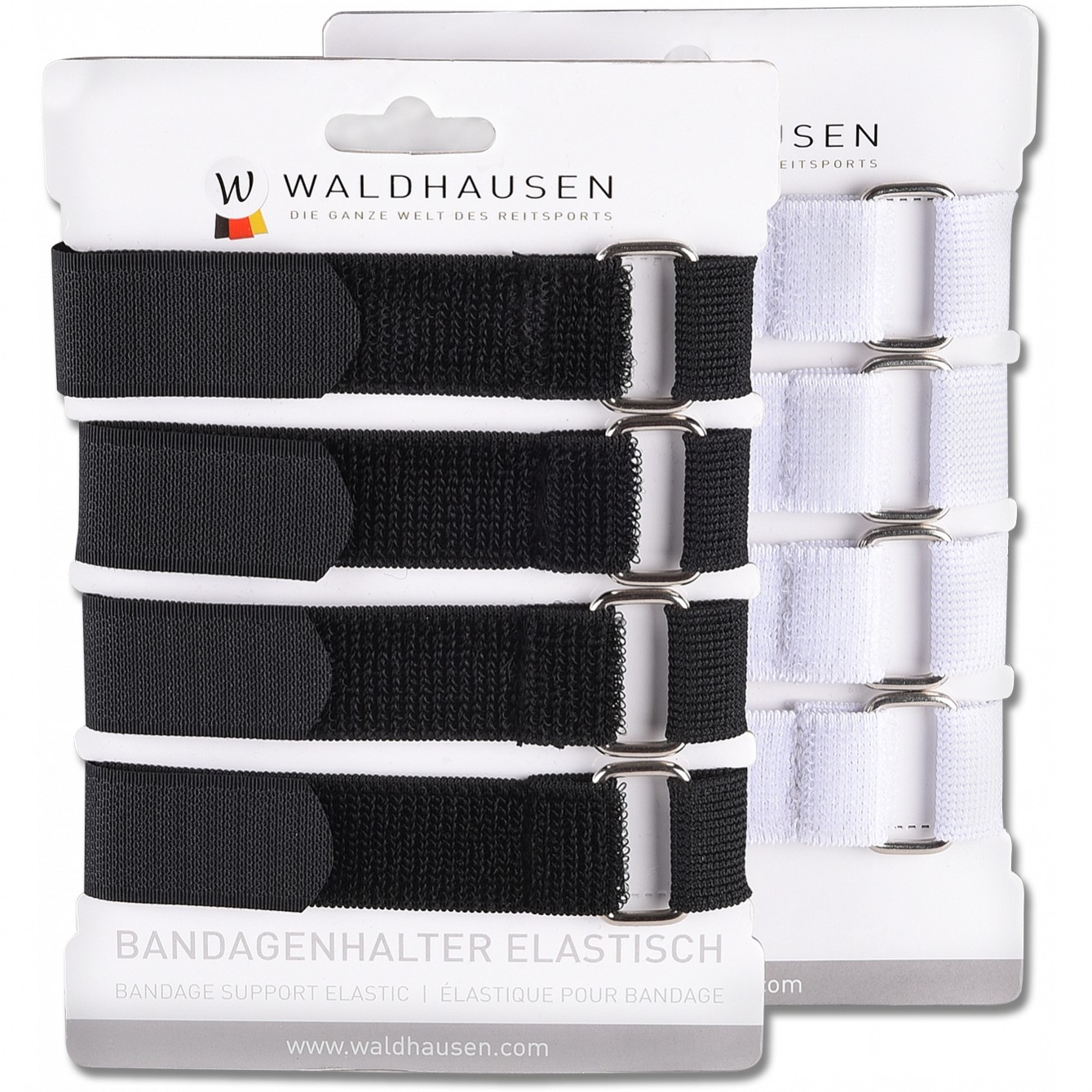 Bandagenhalter (4er Set) elastisch schwarz Bandagenhalter (4er Set) elastisch schwarz