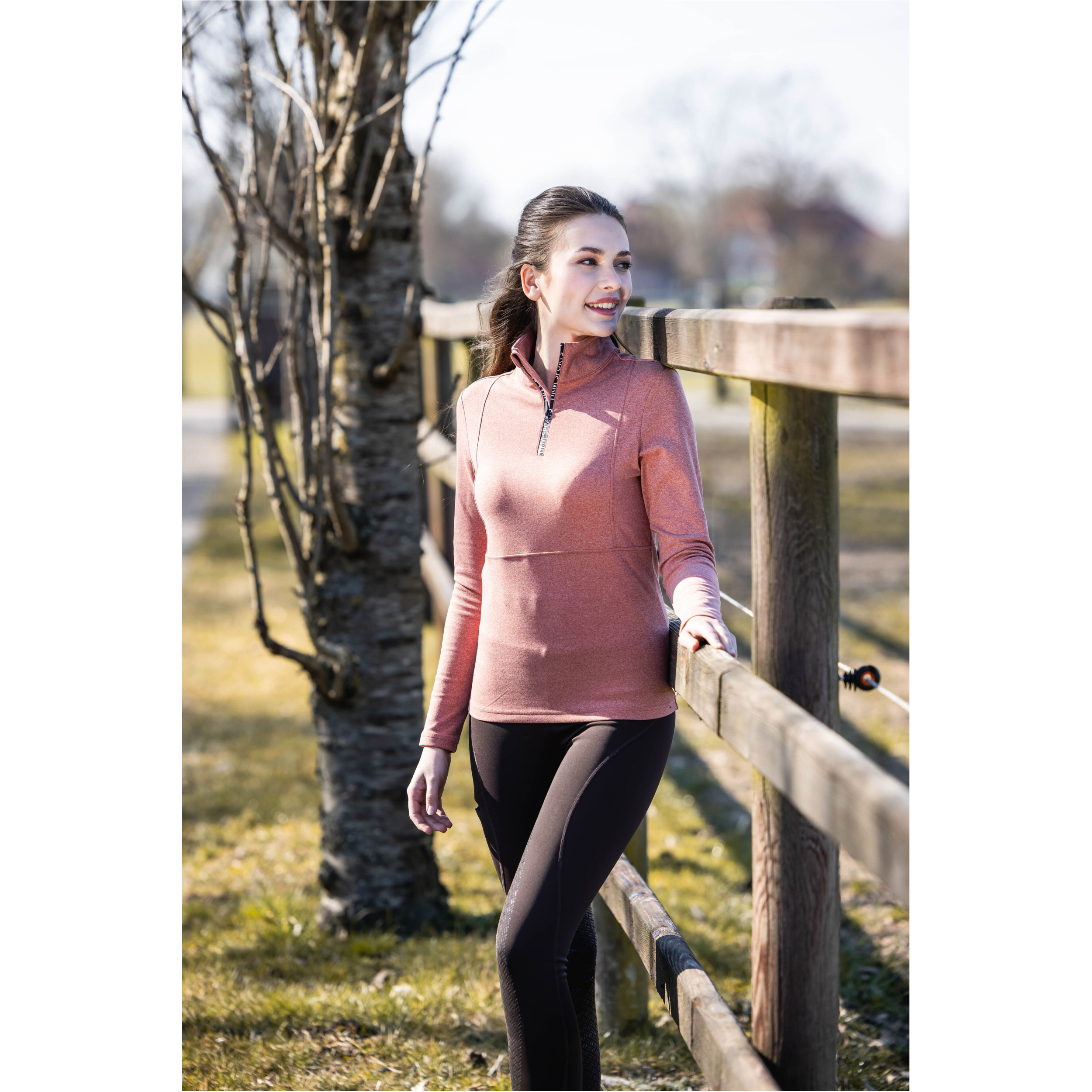 Damen Funktionsshirt SUPERSOFT II meliert kupfer