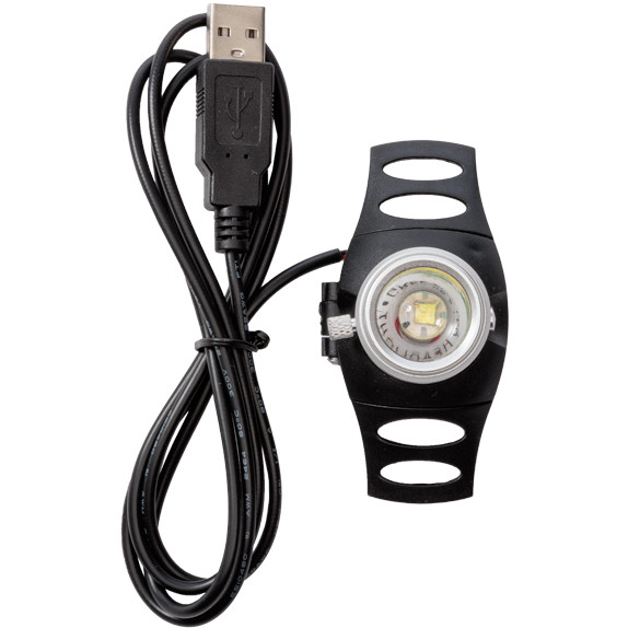 Vorderzeug mit weißer Frontleuchte HORSELIGHT schwarz/grau