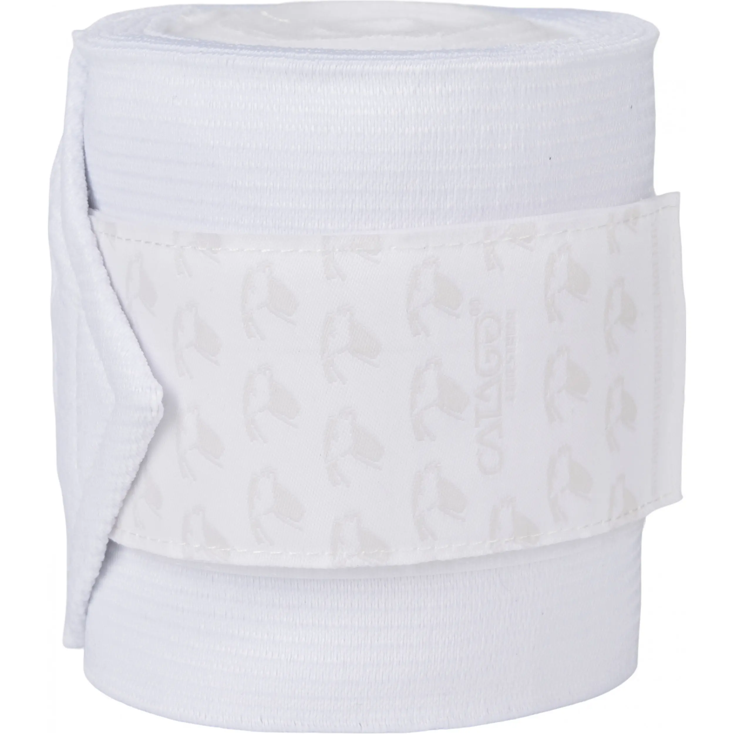 Fleecebandagen mit Elastik weiß 3,6m