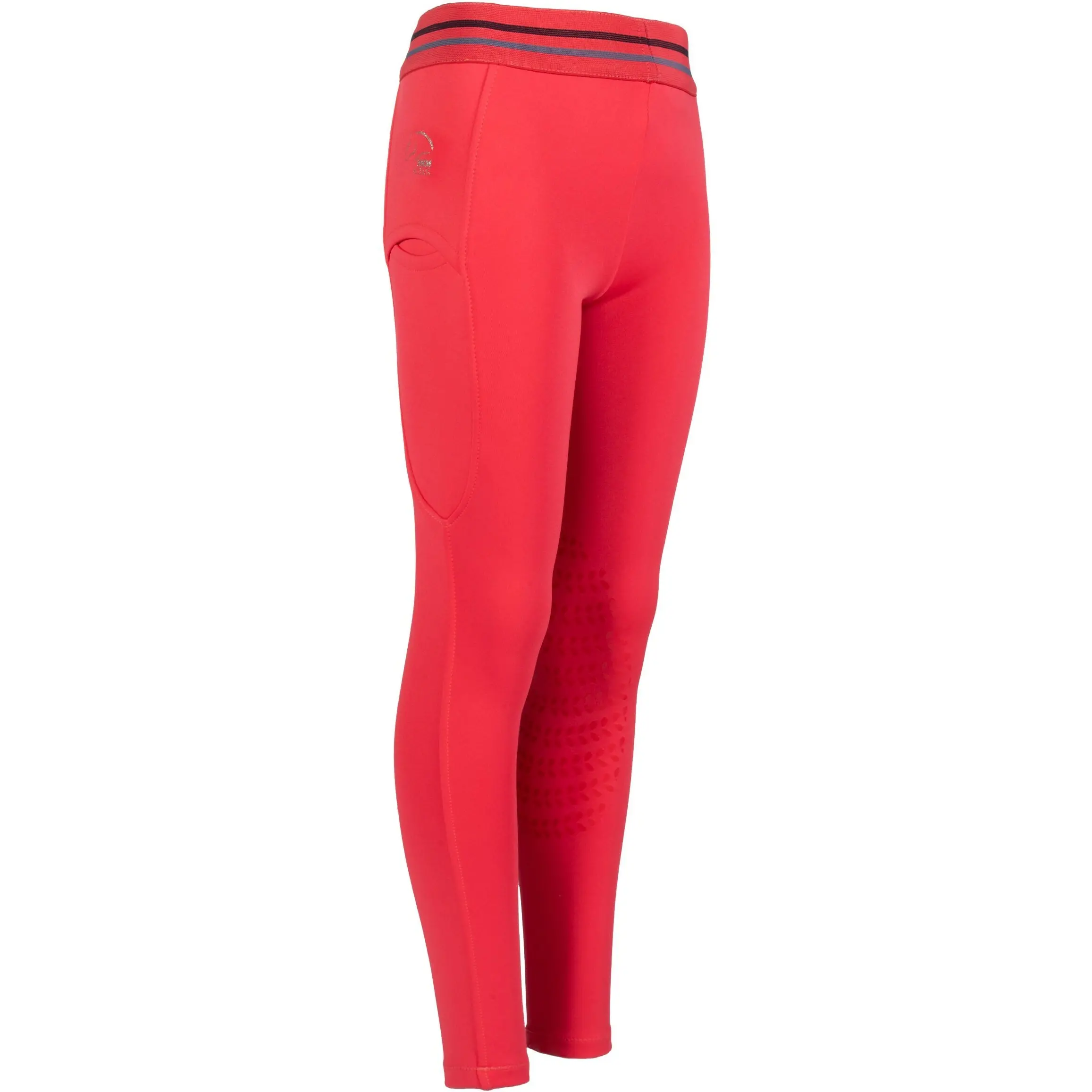 Kinder Reitleggings Silikon Kniebesatz AYMEE pink