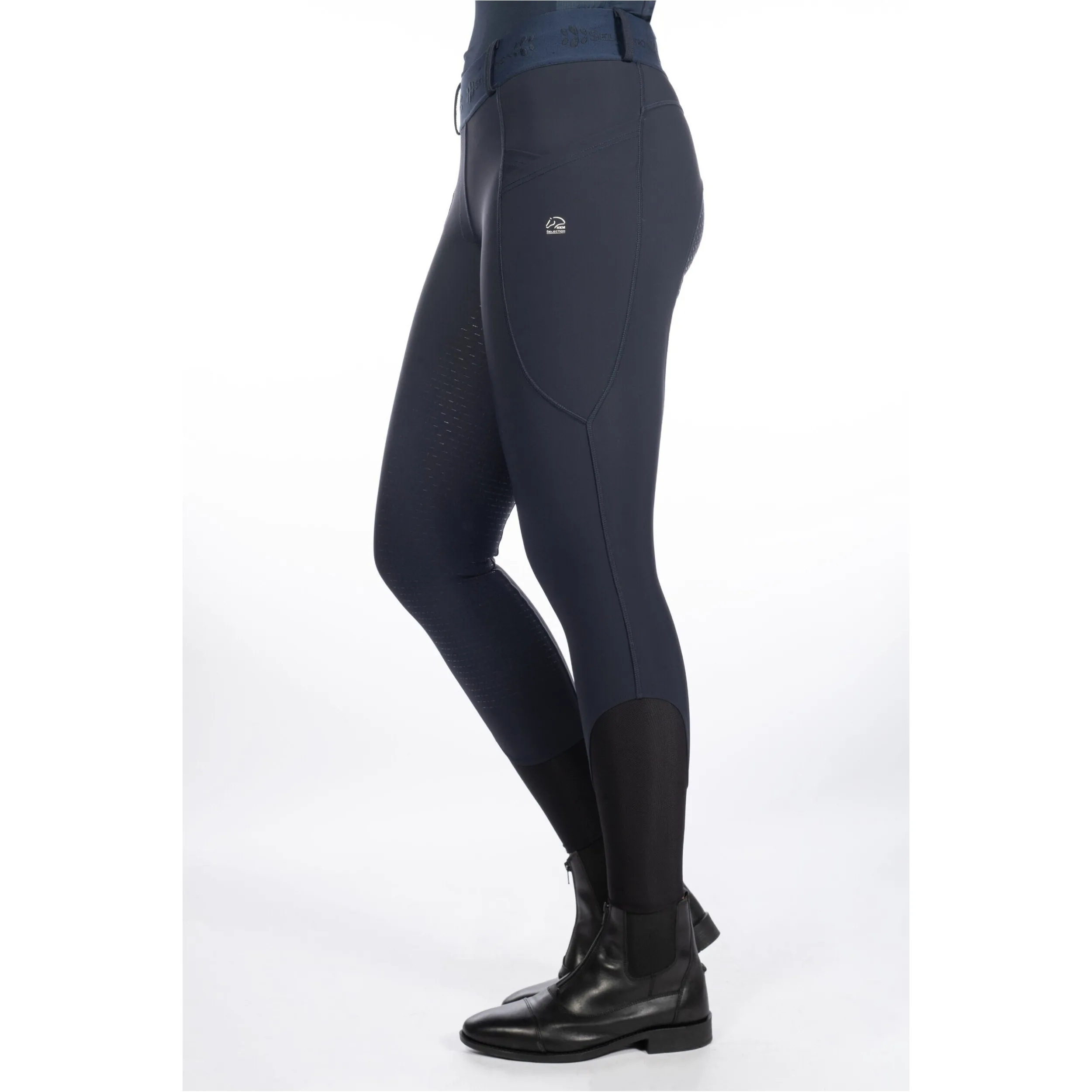Damen Reitleggings Silikon Vollbesatz ARUBA dunkelblau